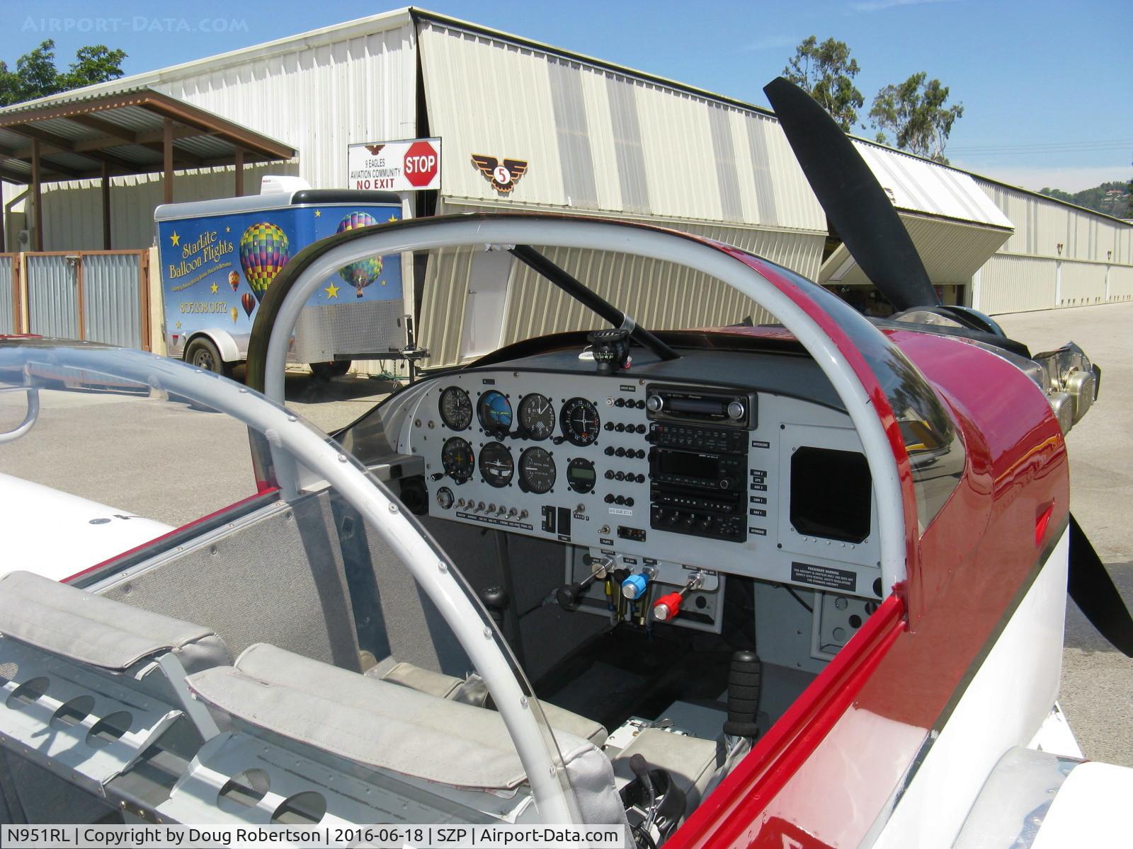 N951RL, 2005 Vans RV-7 C/N 71905, 2005 Aschwanden VAN's RV-7, Superior IO-360 180 Hp, panel