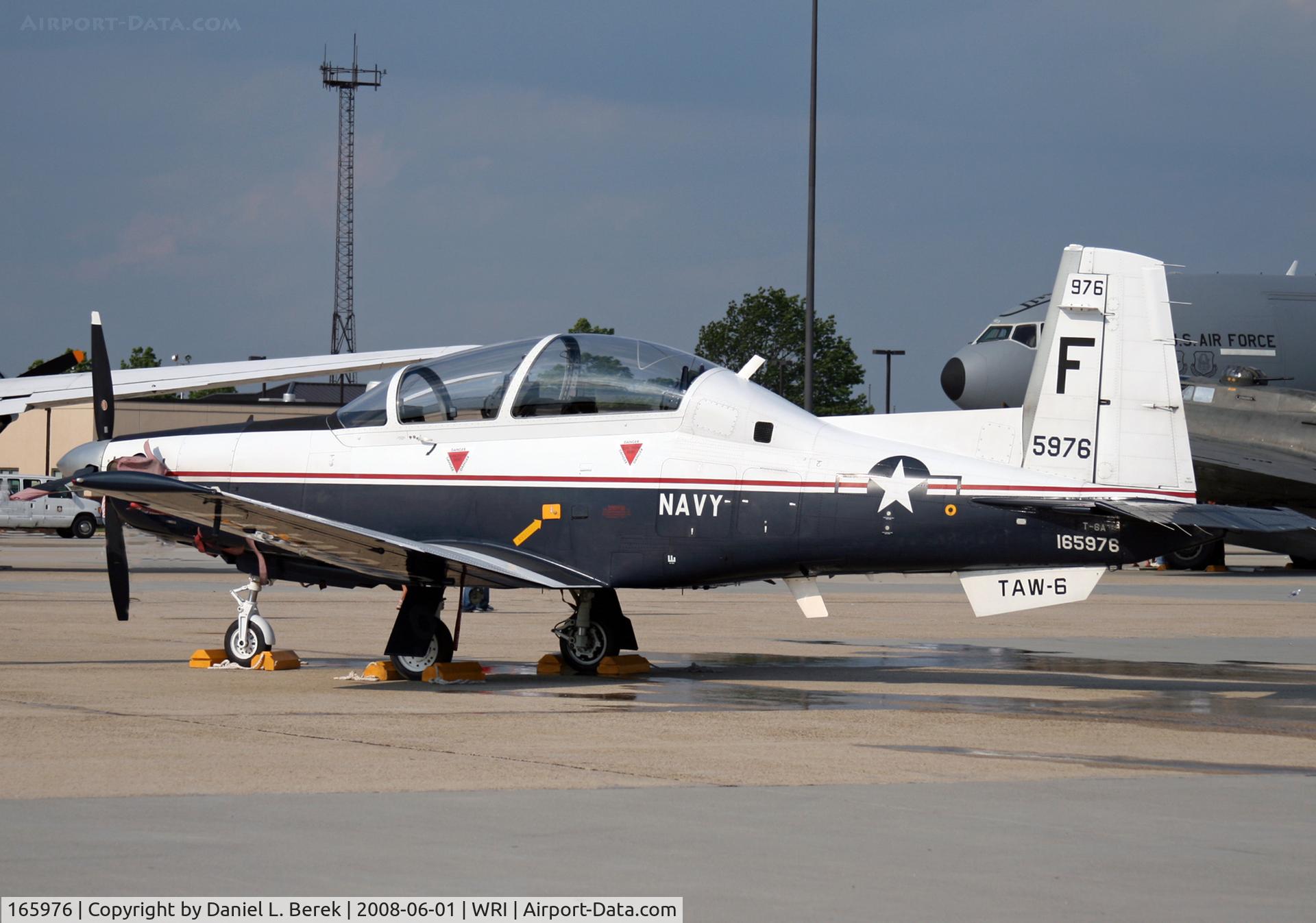 165976, Raytheon T-6A Texan II C/N PT-131, Spotted this nice Navy trainer at an airshow at McGuire AFB in 2008.