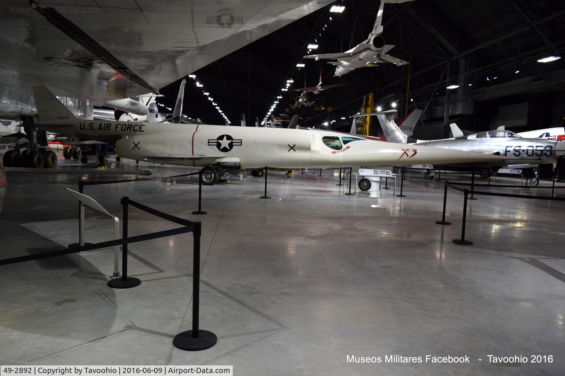 49-2892, 1949 Douglas X-3 Stiletto C/N Not found 49-2892, Douglas X-3 Stiletto