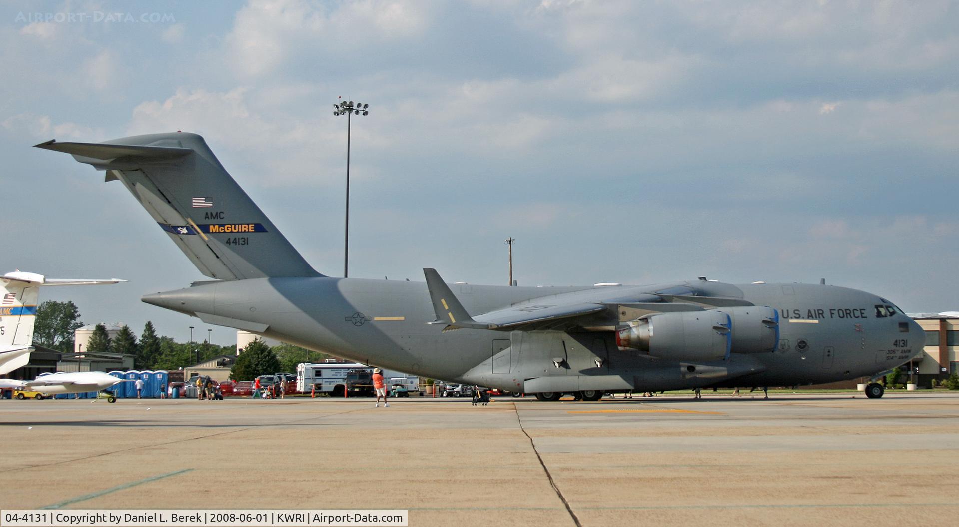 04-4131, 2004 Boeing C-17A Globemaster III C/N P-131, The people in the picture lend scale to the size of this amazing aircraft.