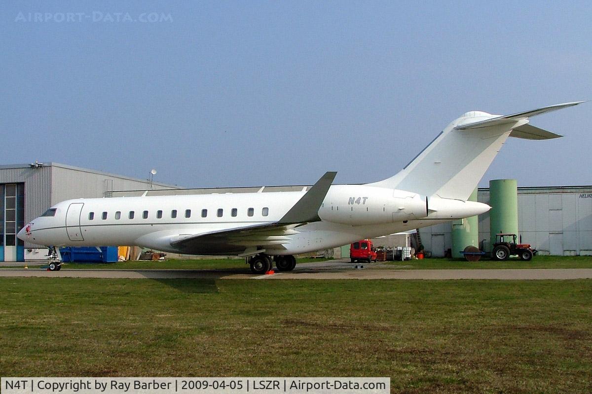N4T, 2006 Bombardier BD-700-1A10 Global Express C/N 9195, Bombardier BD-700-1A10 Global Express XRS [9195] Altenrhein~HB 05/04/2009