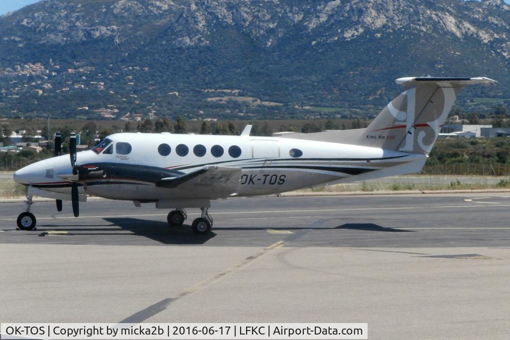 OK-TOS, 2003 Raytheon B200 King Air C/N BB-1825, Parked with new colours