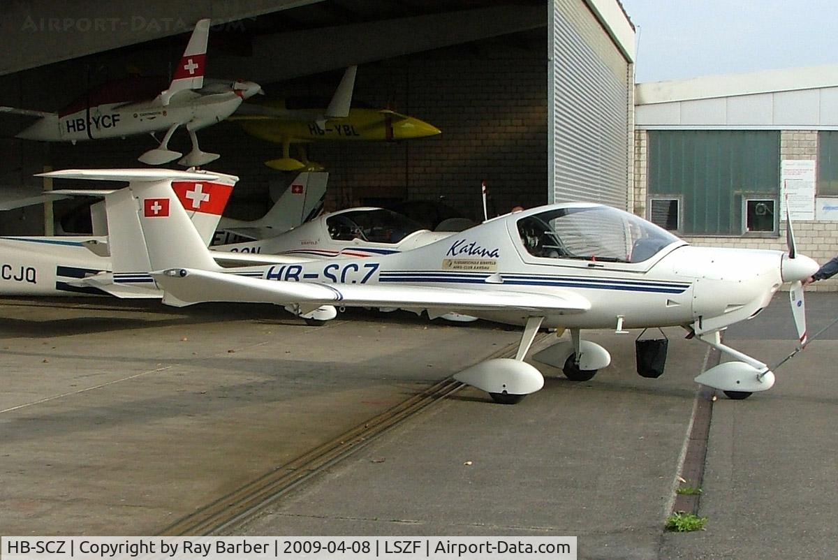 HB-SCZ, 1997 Diamond DA-20A-1 Katana C/N 10298, Diamond DA.20-A1 Katana [10298] Birrfeld~HB 08/04/2009
