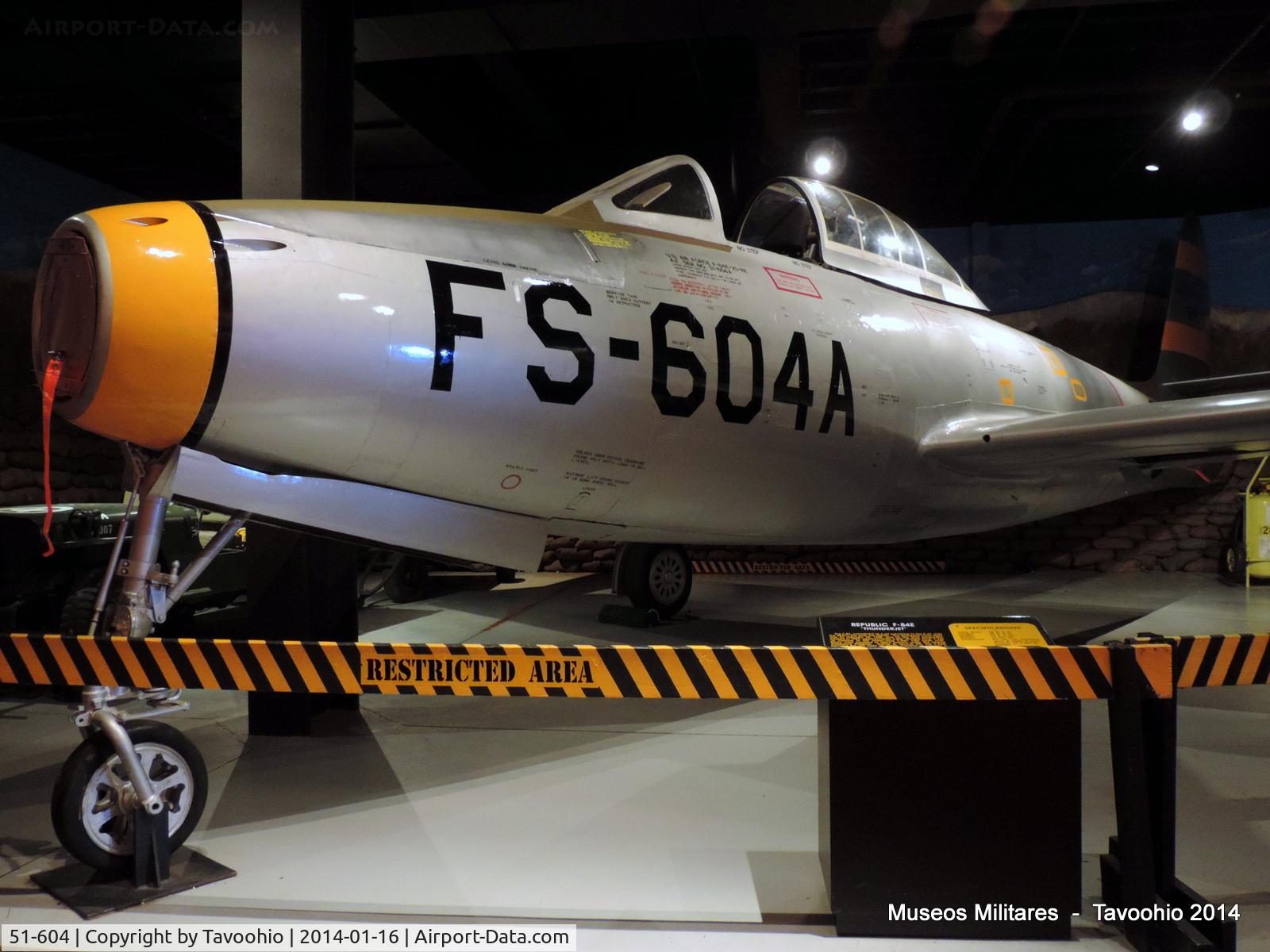 51-604, 1951 Republic F-84E Thunderjet C/N Not found 51-604, Republic F-84E Thunderjet