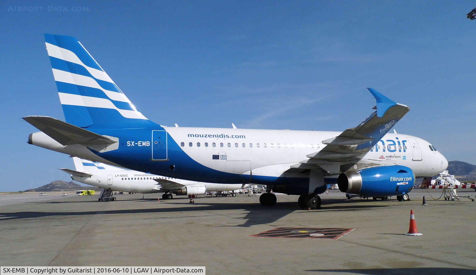 SX-EMB, 2008 Airbus A319-133 C/N 3705, At Athens