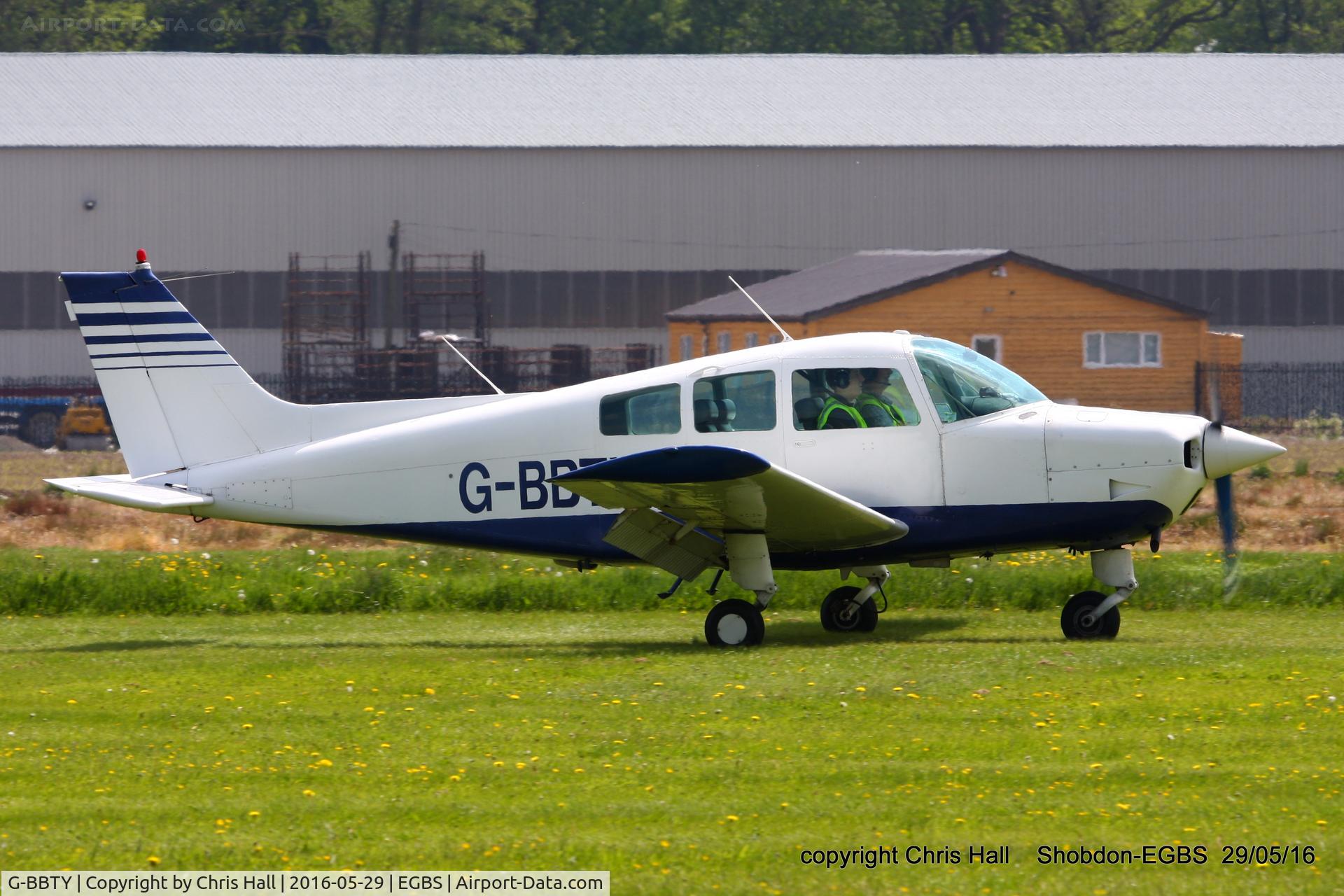 G-BBTY, 1974 Beech C23 Sundowner 180 Sundowner 180 C/N M-1525, at Shobdon