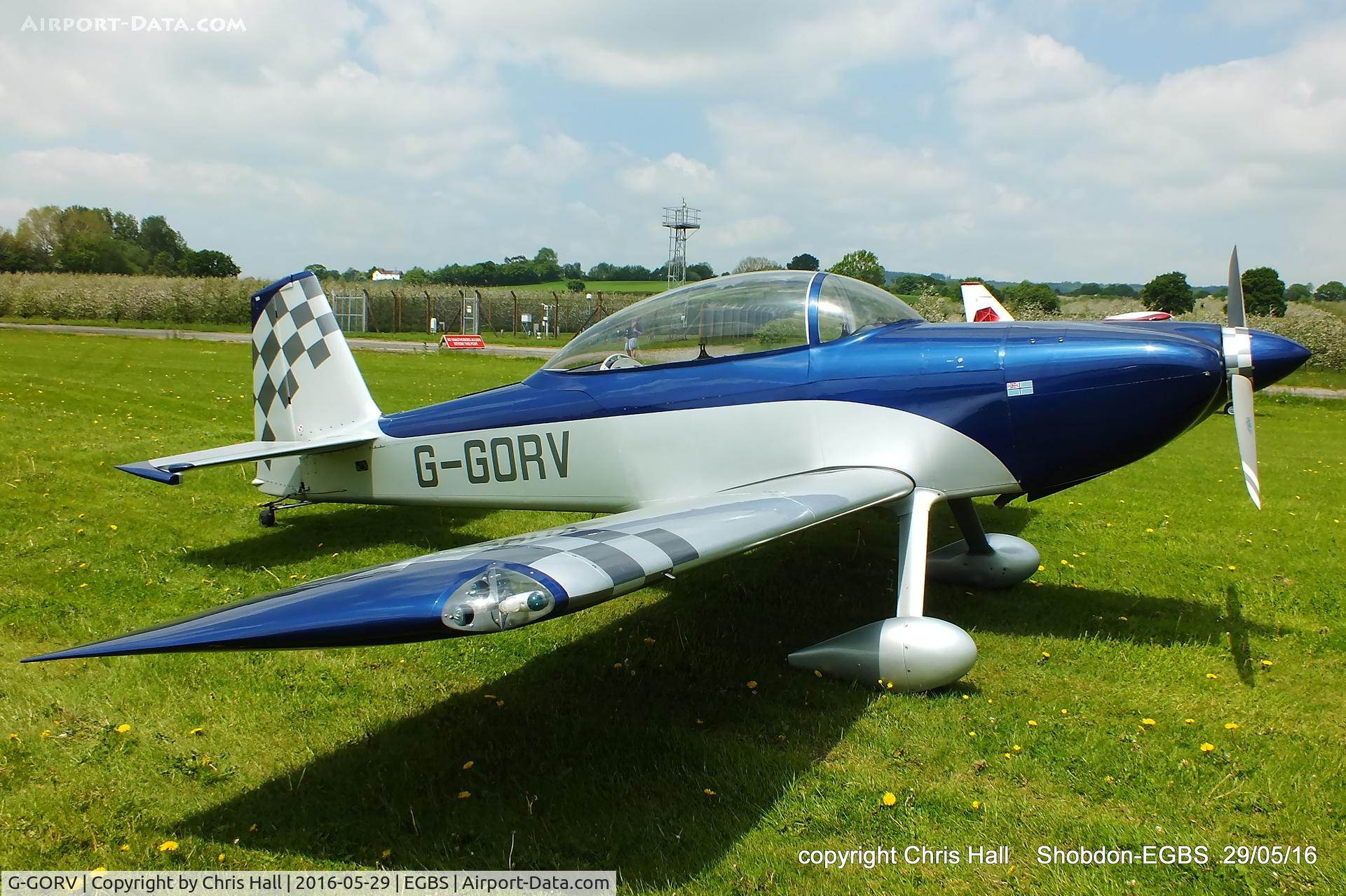 G-GORV, 2013 Vans RV-8 C/N LAA 303-14847, at Shobdon
