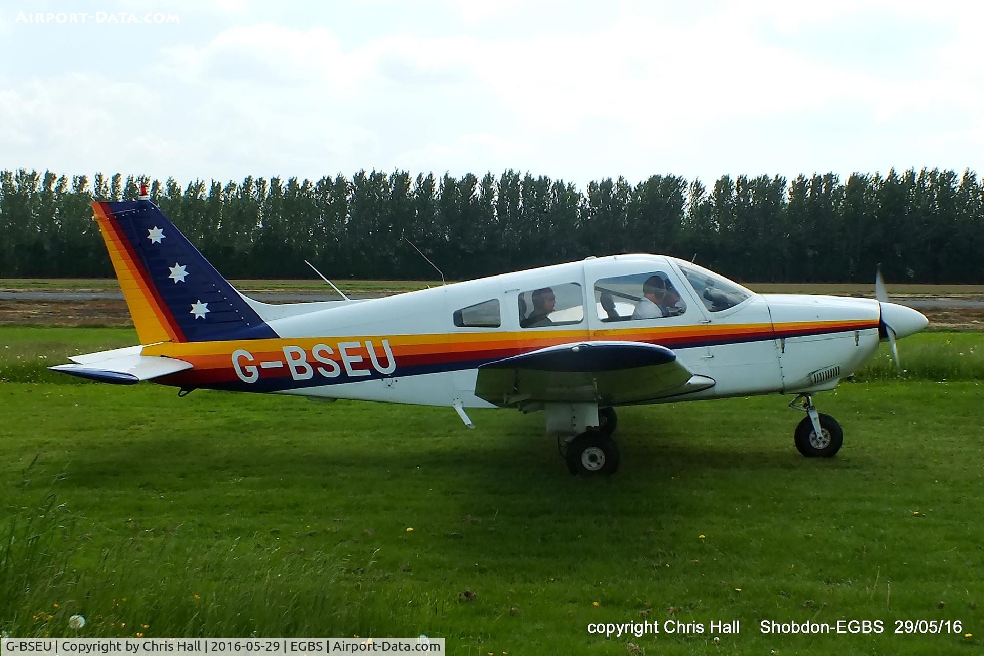 G-BSEU, 1977 Piper PA-28-181 Cherokee Archer II C/N 28-7890108, at Shobdon