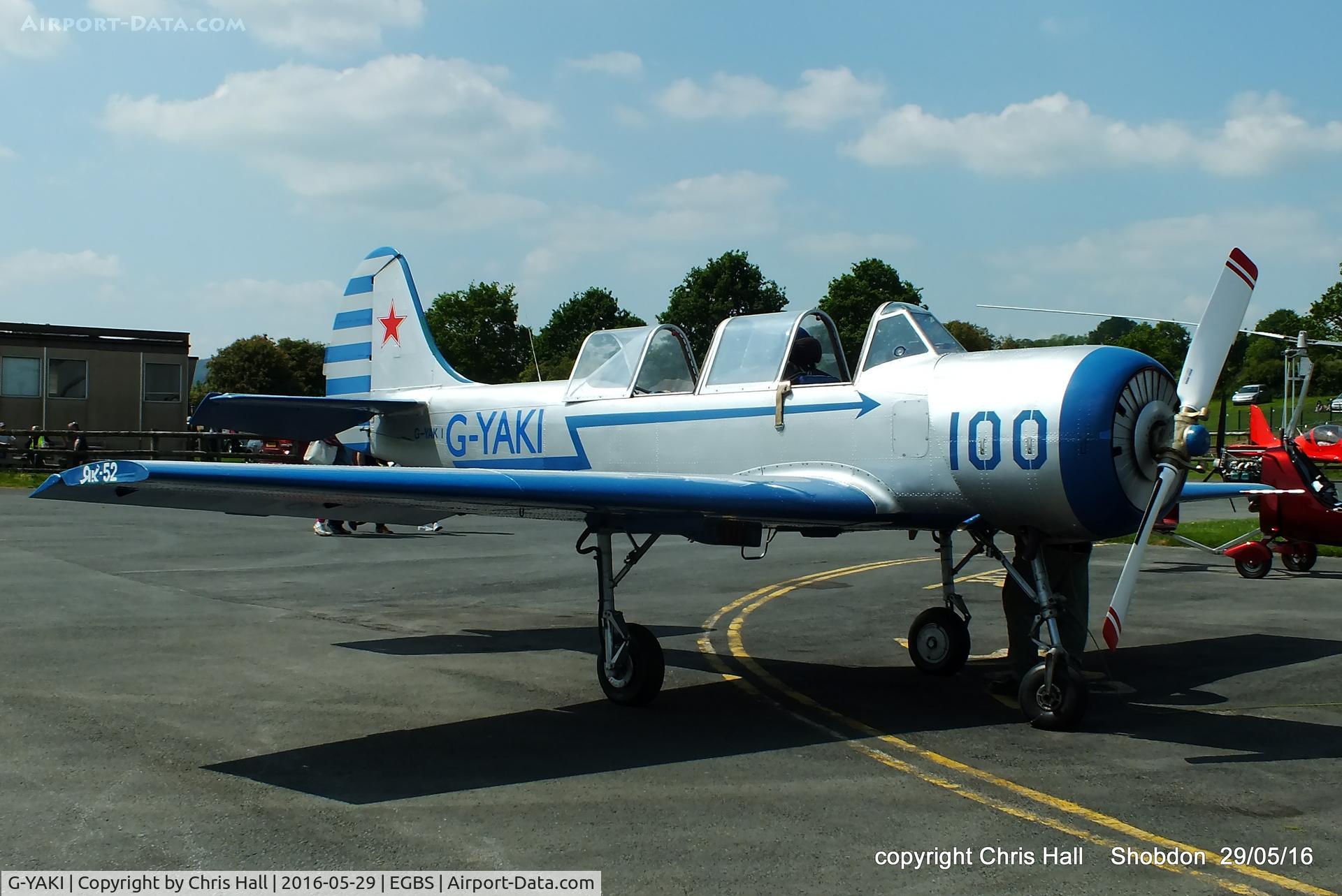 G-YAKI, 1986 Bacau Yak-52 C/N 866904, at Shobdon