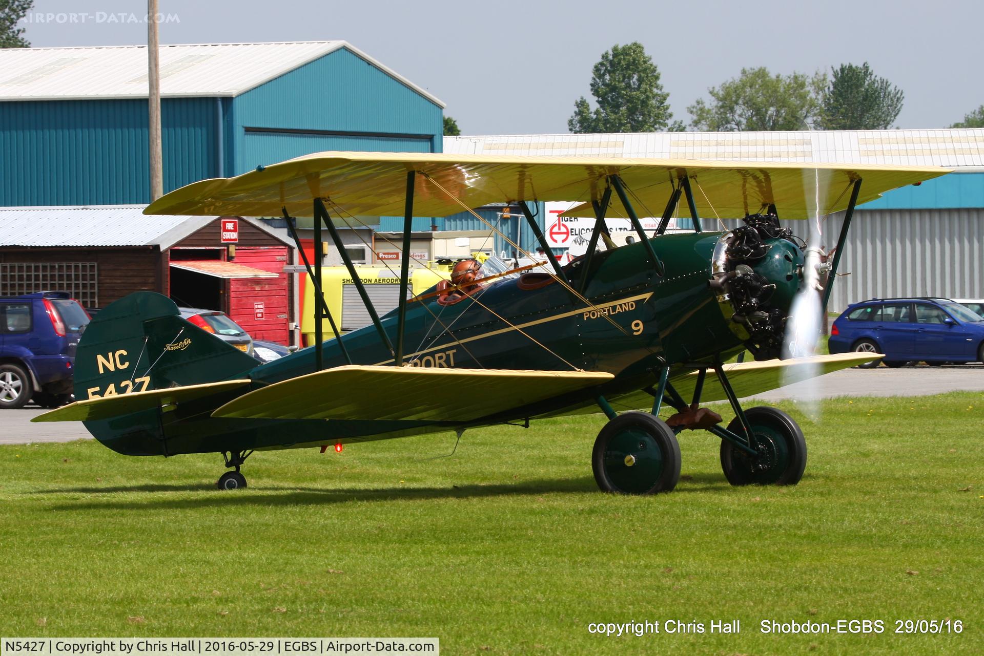 N5427, 1928 Travel Air 4000 C/N 516, at Shobdon