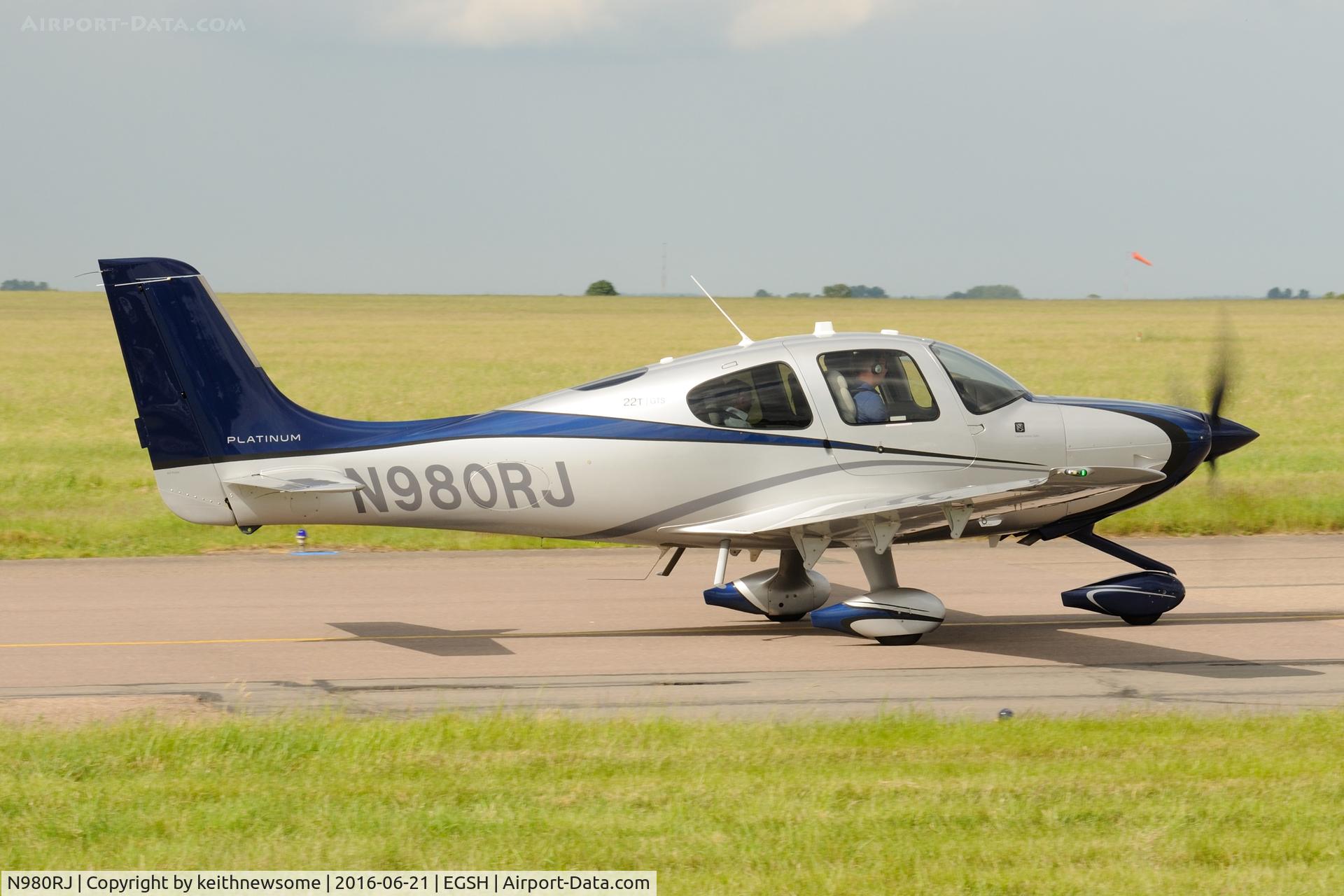 N980RJ, 2015 Cirrus SR22T C/N 980, Very Nice Visitor.