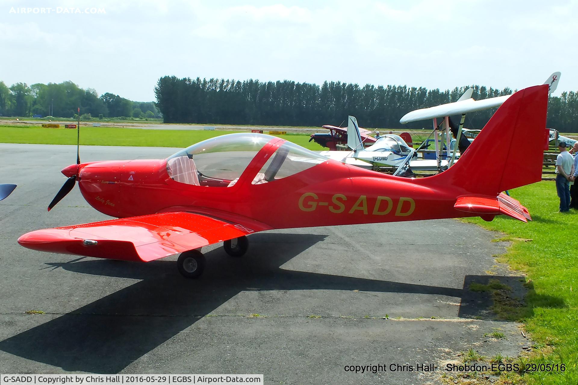 G-SADD, 2015 Evektor EV-97 Eurostar SL C/N 2015-4218, at Shobdon