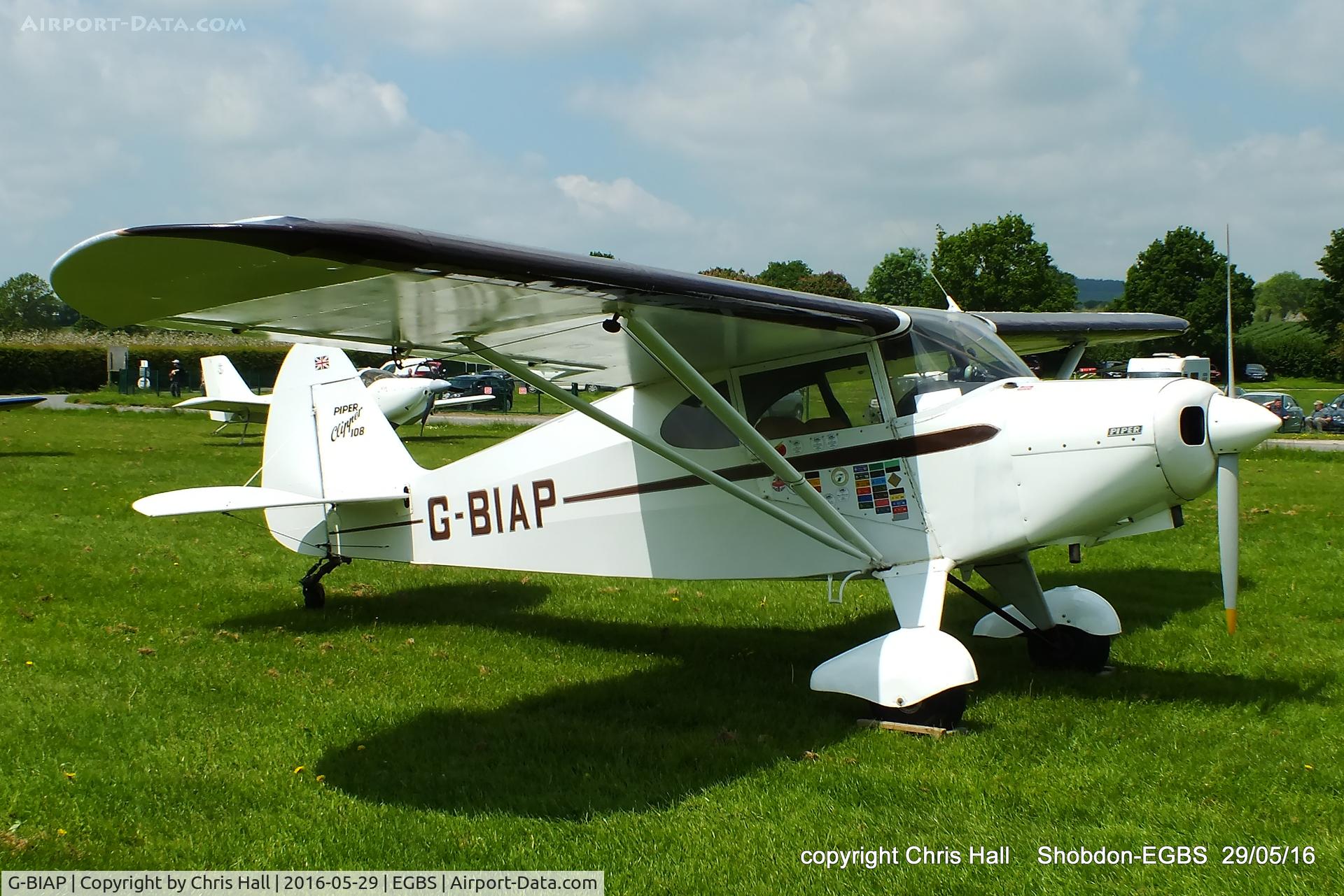 G-BIAP, 1950 Piper PA-16 Clipper Clipper C/N 16-732, at Shobdon