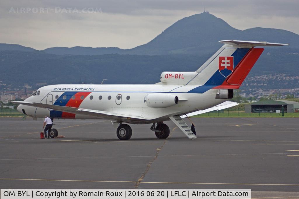 OM-BYL, 1972 Yakovlev Yak-40 C/N 9940560, Parked for Euro 2016
