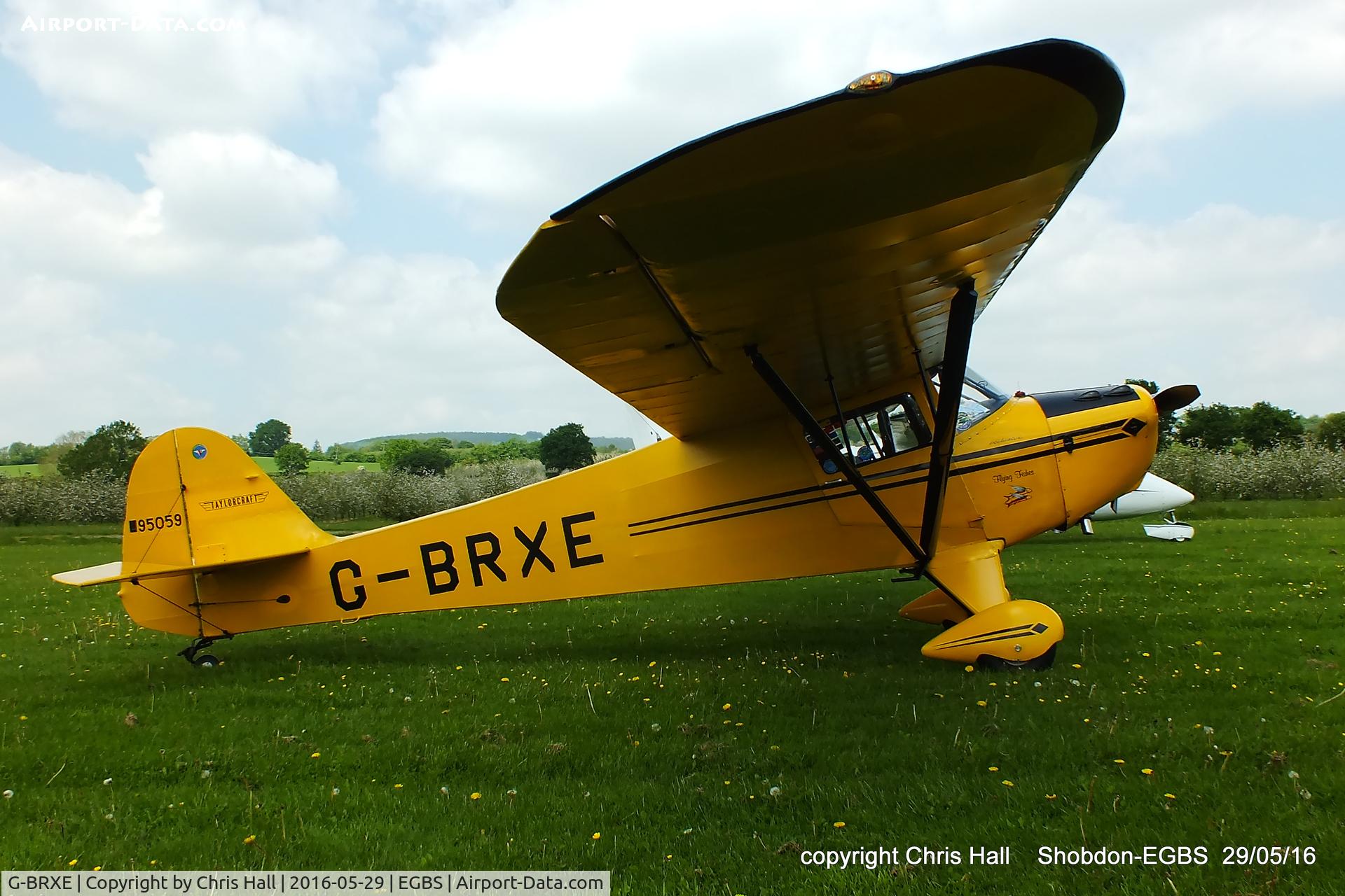 G-BRXE, 1946 Taylorcraft BC-12D Twosome C/N 9459, at Shobdon