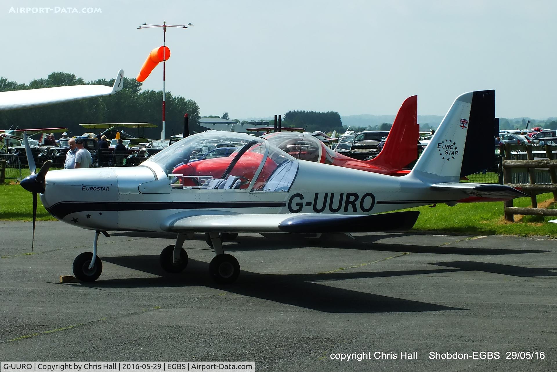 G-UURO, 2006 Aerotechnik EV-97 Eurostar C/N PFA 315-14480, at Shobdon