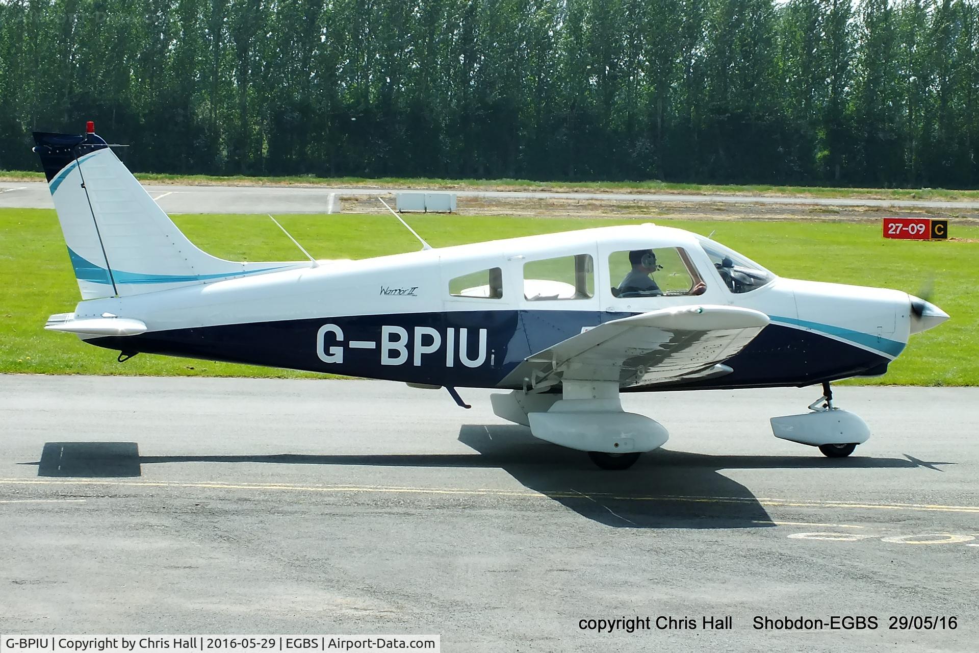 G-BPIU, 1979 Piper PA-28-161 Cherokee Warrior II C/N 28-7916303, at Shobdon