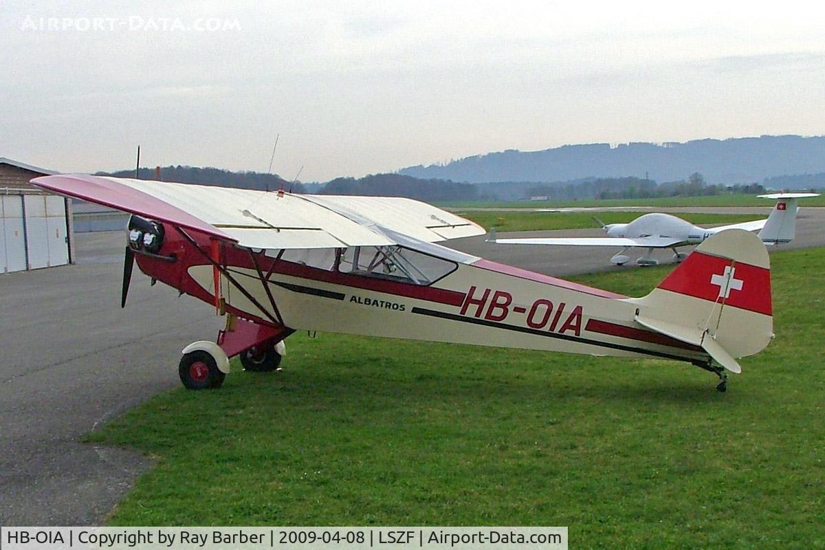 HB-OIA, 1944 Piper L-4J Grasshopper (J3C-65D) C/N 12619, Piper L-4J Grasshopper [12619] (Fluggruppe Albatros) Birrfeld~HB 08/04/2009