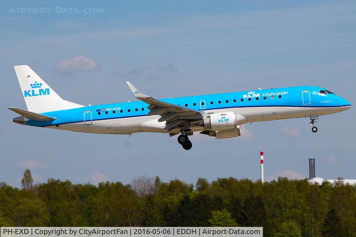 PH-EXD, 2014 Embraer 190LR (ERJ-190-100LR) C/N 19000661, KLM Cityhopper (KLM/KL)
