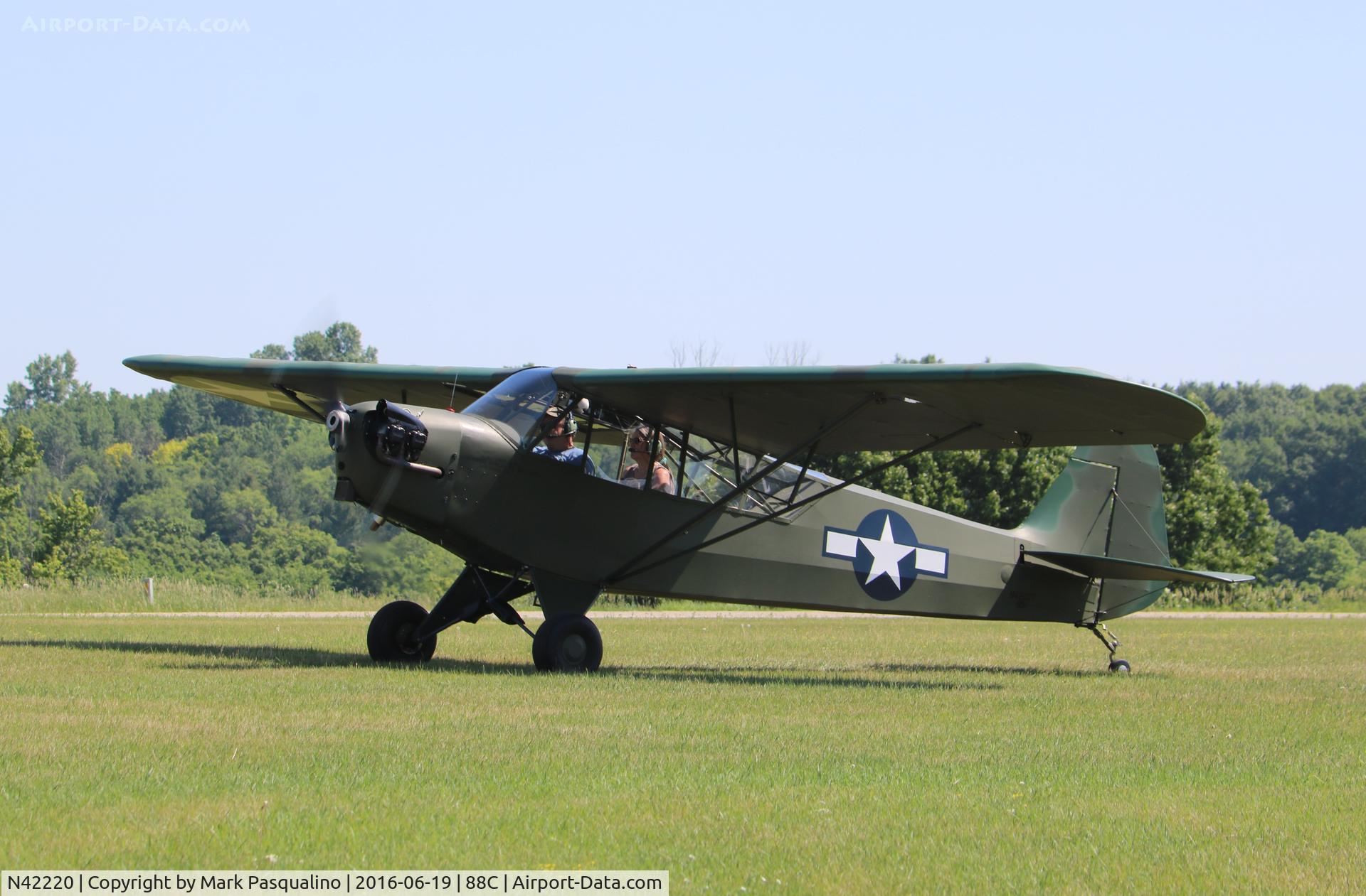 N42220, 1945 Piper J3C-65 Cub Cub C/N 14470, Piper L-4