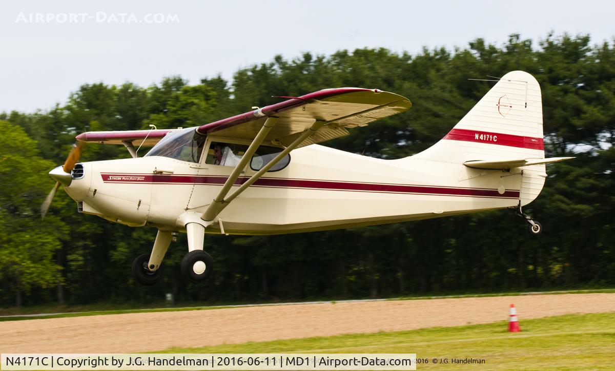 N4171C, 1950 Stinson 108-3 Voyager C/N 108-5171, On Final