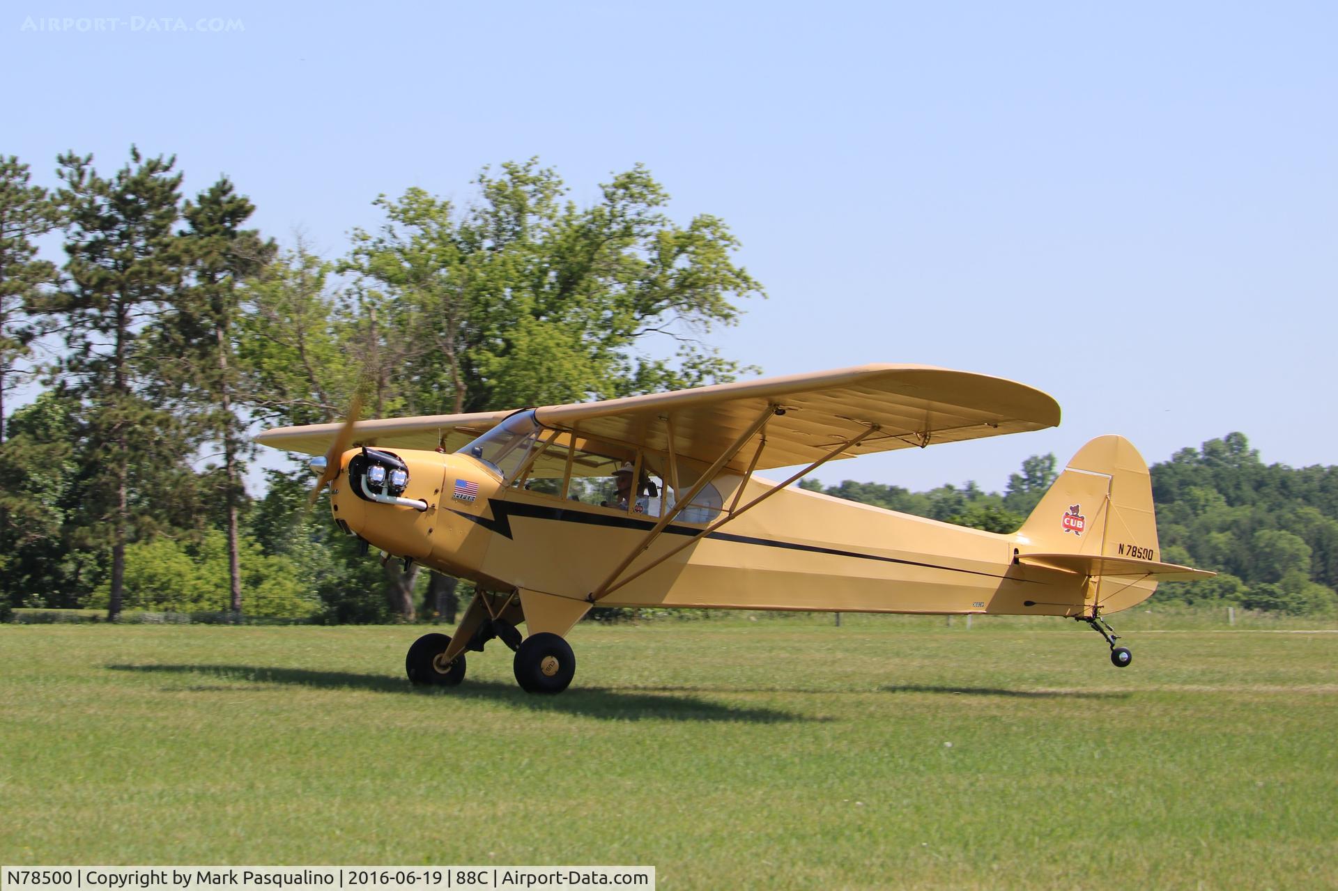N78500, 1947 Piper J3C-65 Cub C/N 22962, Piper J3C-65