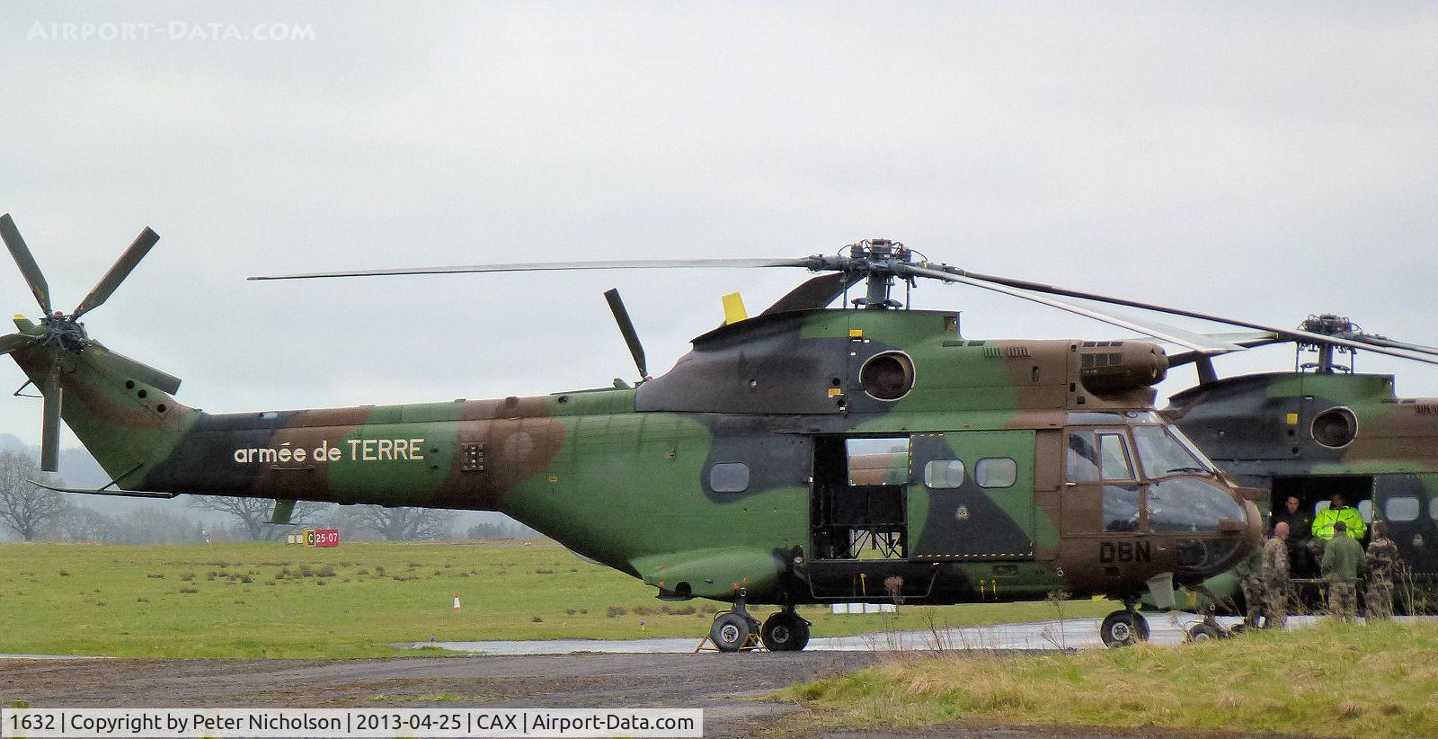 1632, Aérospatiale SA-330B Puma C/N 1632, SA-330B Puma of 3RHC as seen at Carlisle in April 2013.