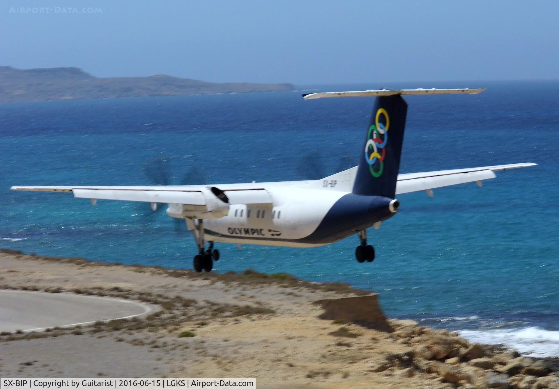 SX-BIP, 1992 De Havilland Canada DHC-8-102 Dash 8 C/N 347, At Kassos