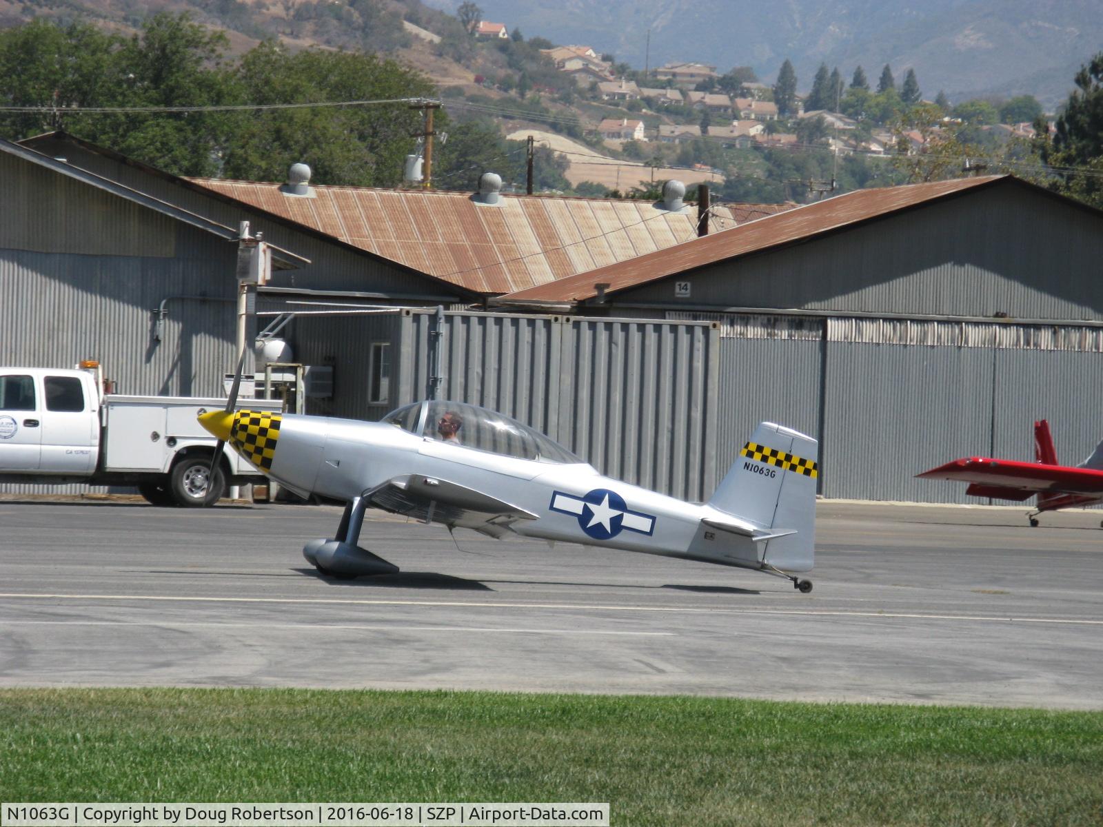 N1063G, 2002 Vans RV-8 C/N 80722, 2002 Cram VAN's RV-8, Lycoming IO-360-A1B6D 180 Hp, taxi off the active