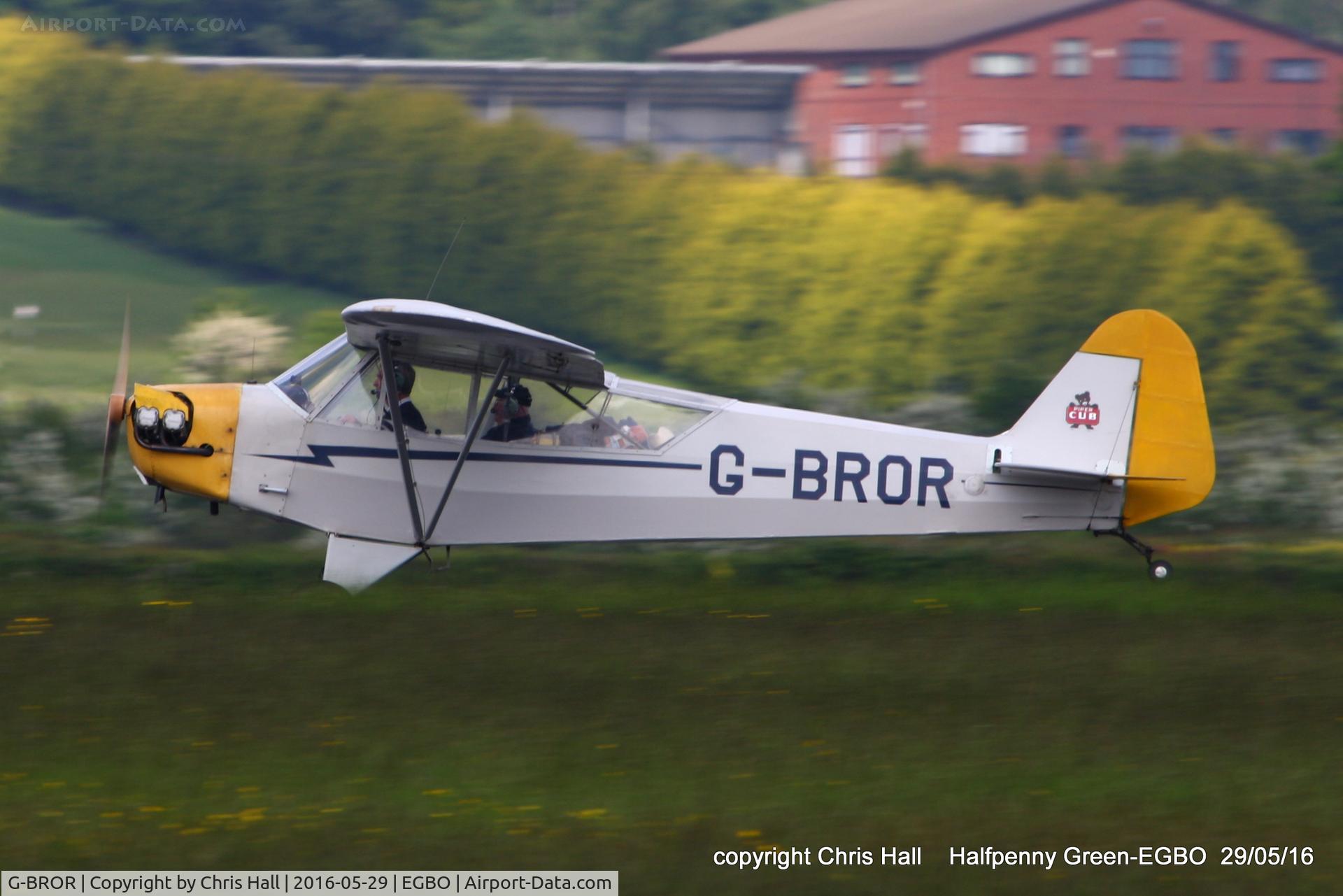 G-BROR, 1943 Piper L-4H Grasshopper (J3C-65D) C/N 10885, at Halfpenny Green