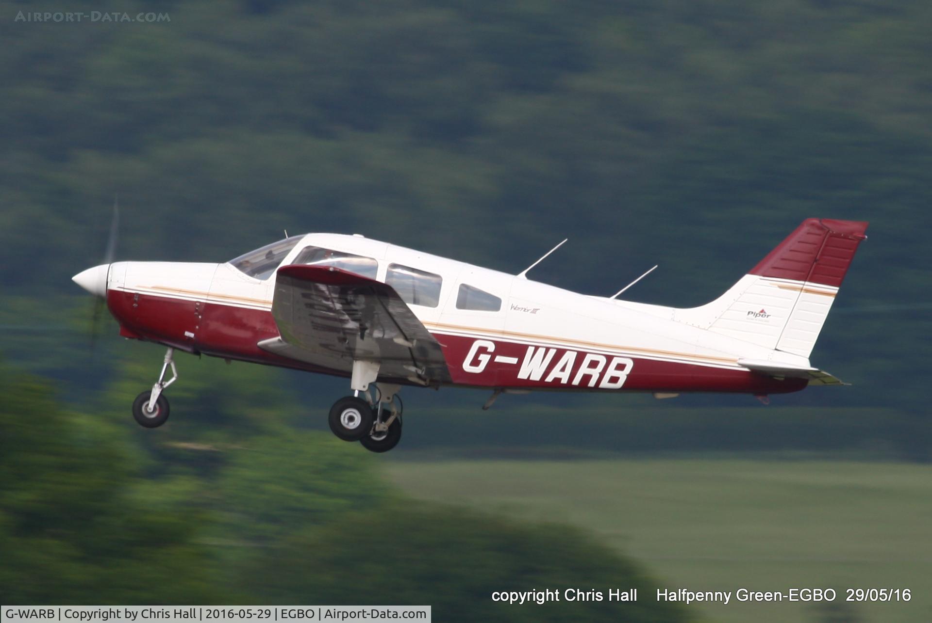 G-WARB, 1998 Piper PA-28-161 Cherokee Warrior III C/N 28-42034, at Halfpenny Green