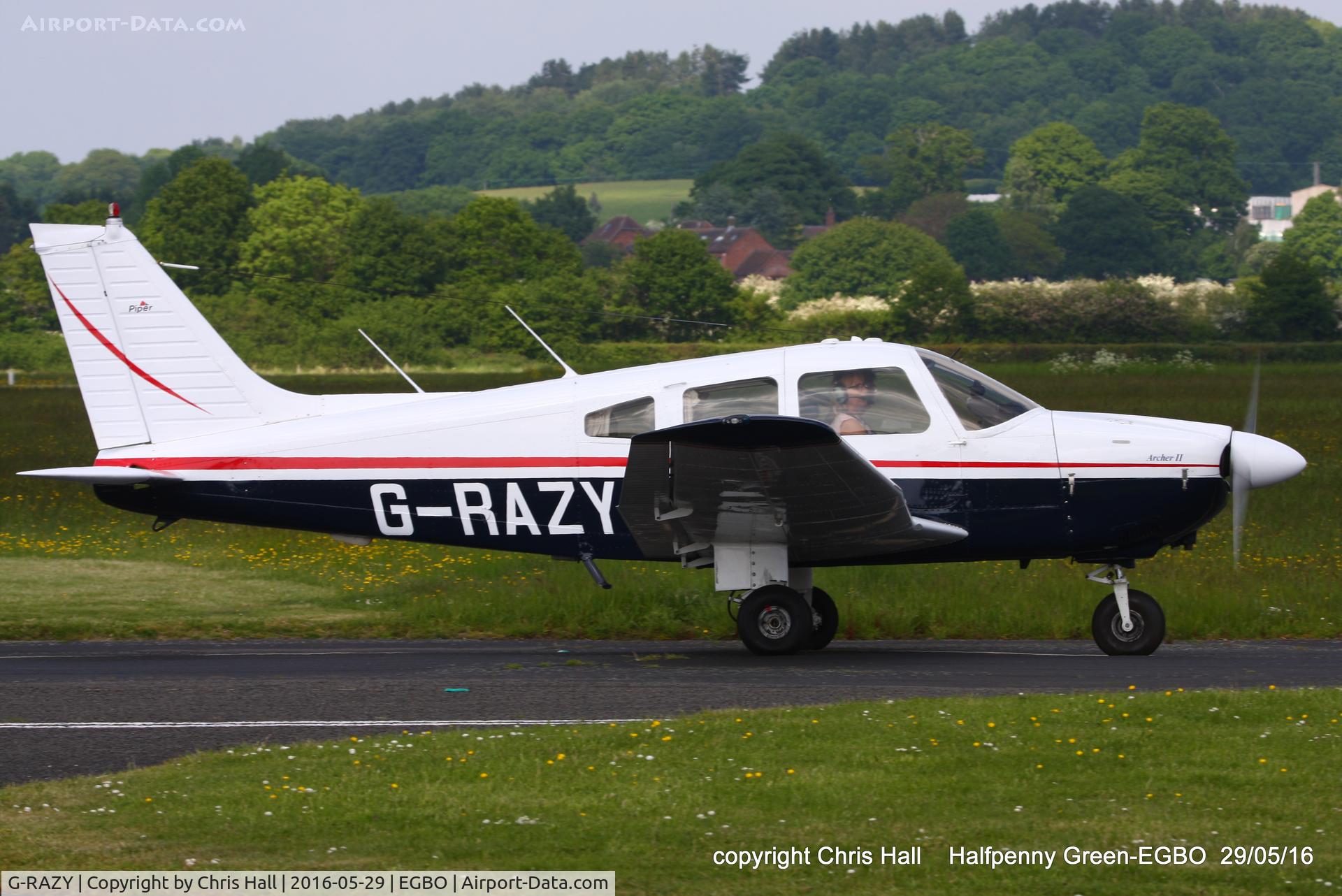 G-RAZY, 1979 Piper PA-28-181 Cherokee Archer II C/N 28-8090102, at Halfpenny Green