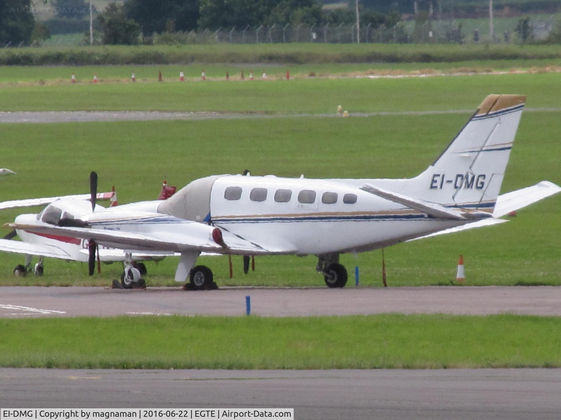 EI-DMG, 1980 Cessna 441 Conquest II C/N 441-0165, across apron at Exeter