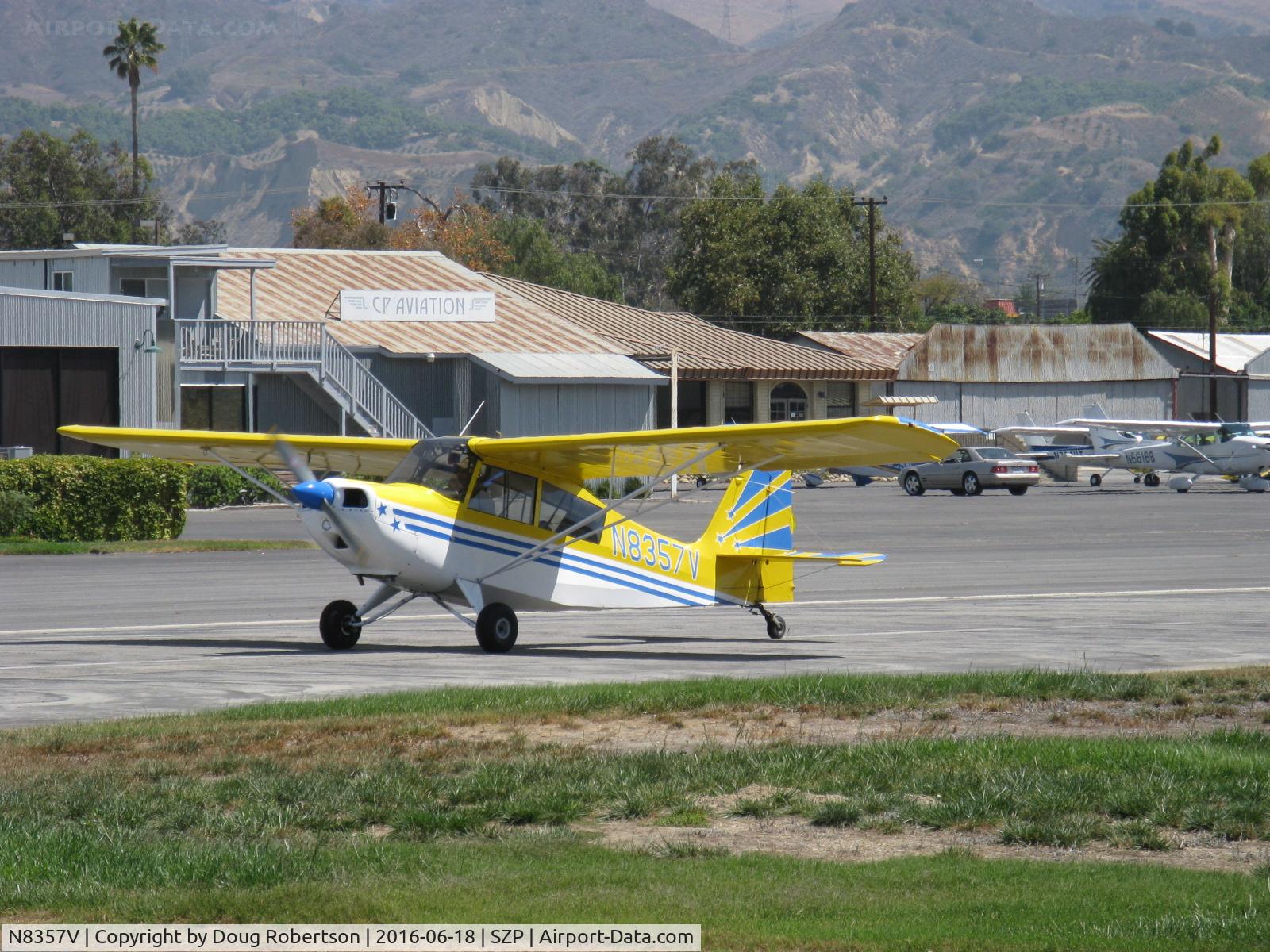 N8357V, 1966 Champion 7GCAA Citabria C/N 136, 1966 Champion 7GCAA CITABRIA, Lycoming O-320 150 Hp, landing roll Rwy 22