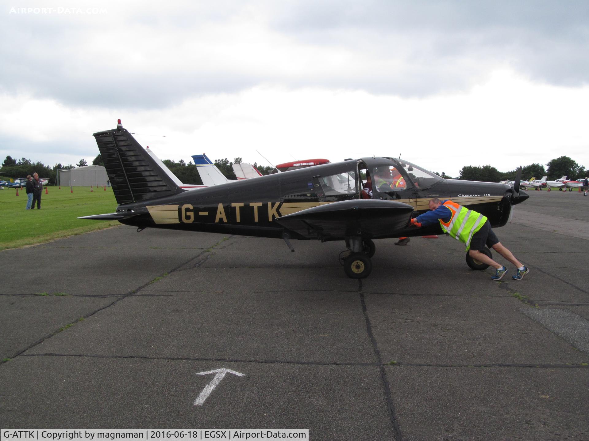 G-ATTK, 1966 Piper PA-28-140 Cherokee C/N 28-21959, world cup era Pa28