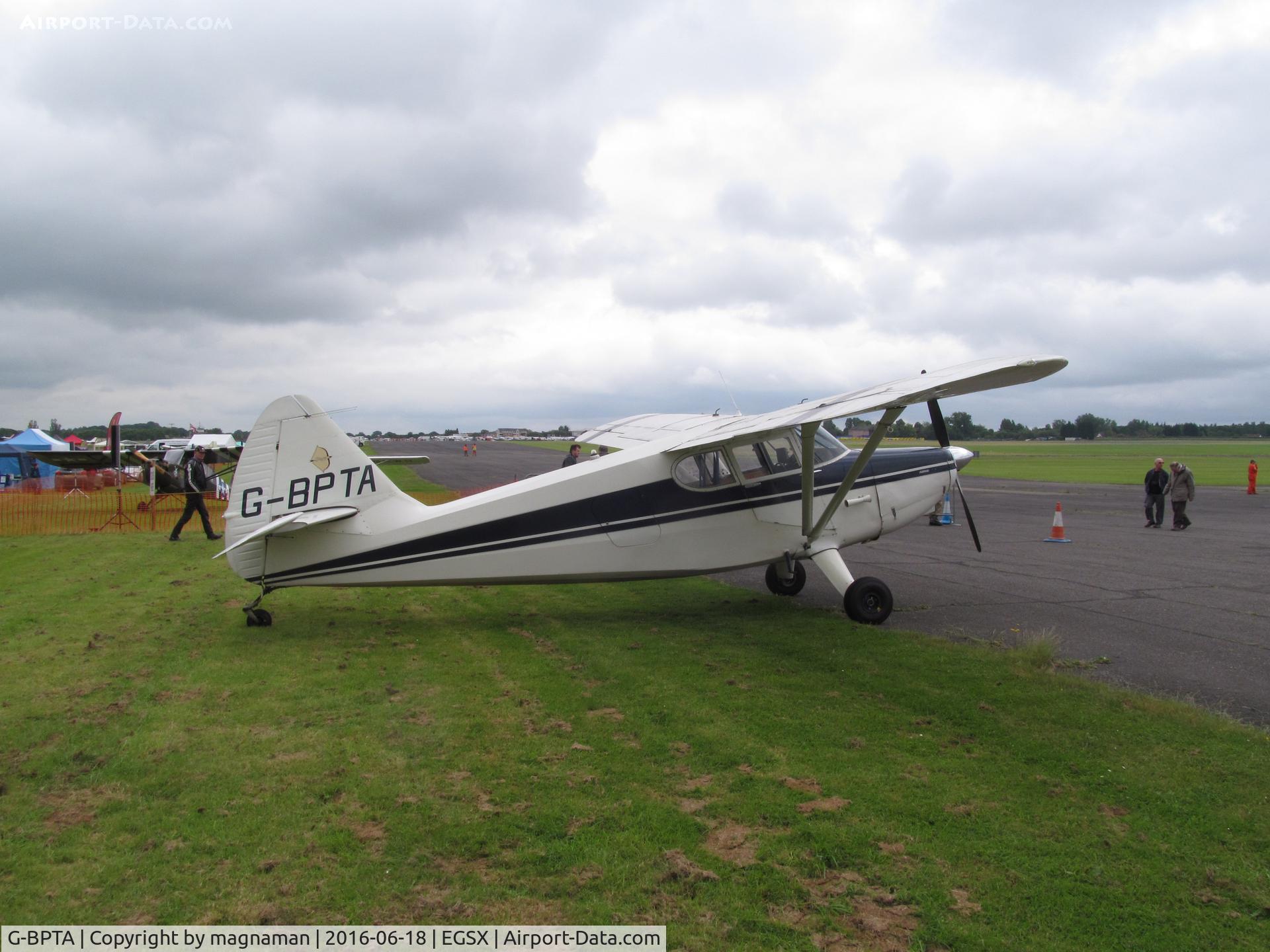 G-BPTA, 1947 Stinson 108-2 Voyager C/N 108-3429, only Stinson at the fly in - shame