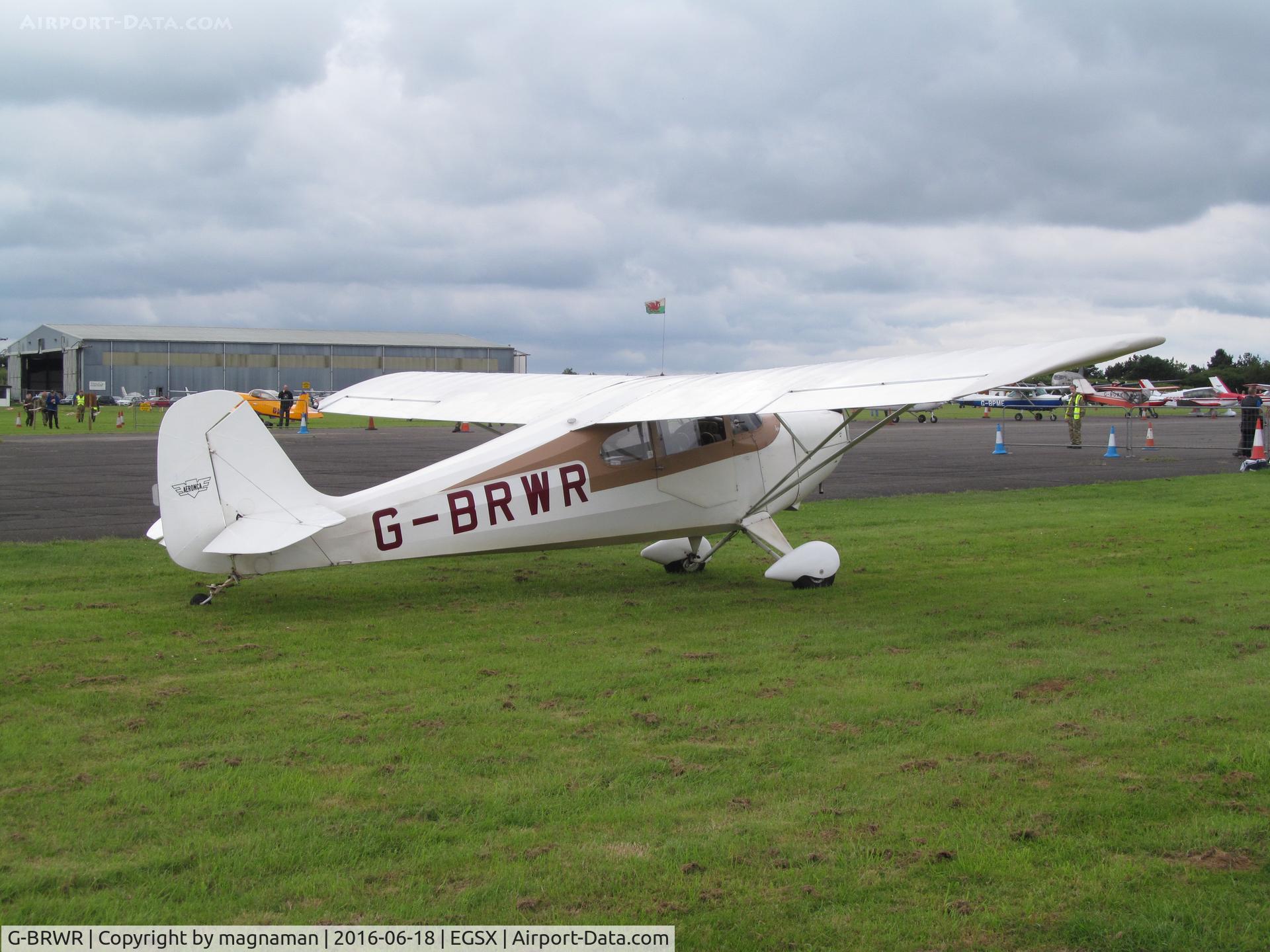 G-BRWR, 1946 Aeronca 11AC Chief Chief C/N 11AC-1319, at north weald