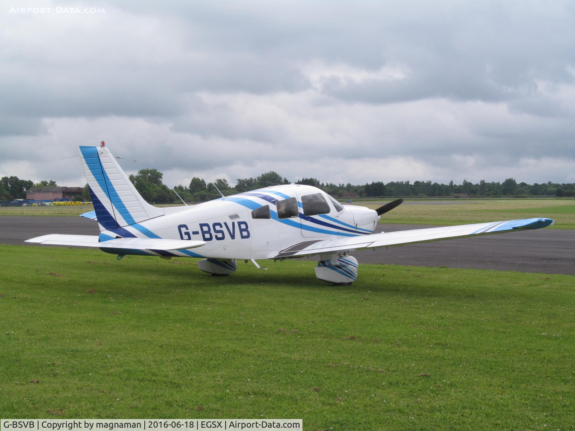 G-BSVB, 1988 Piper PA-28-181 Cherokee Archer II C/N 2890098, at fly in