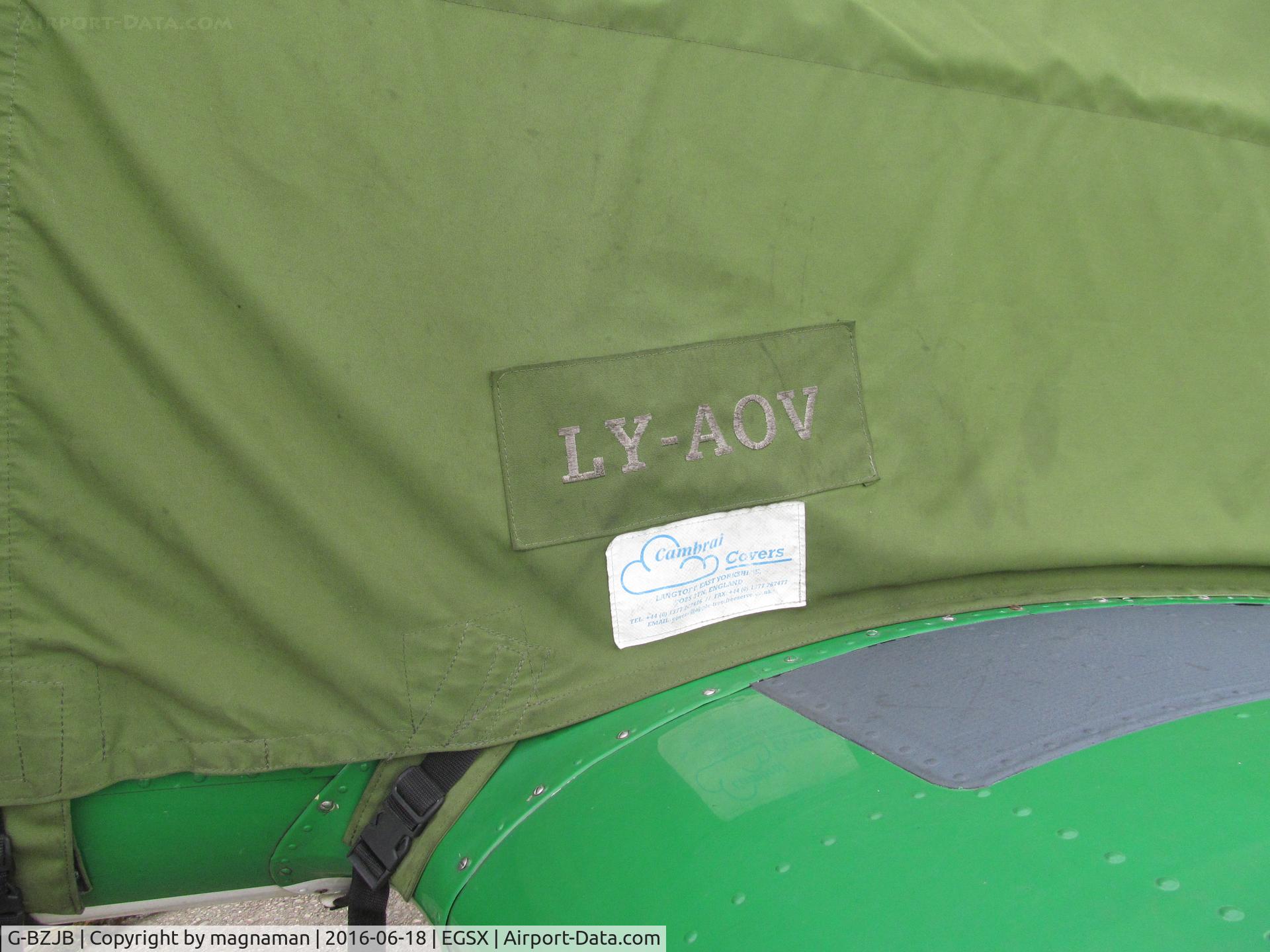 G-BZJB, 1981 Bacau Yak-52 C/N 811601, cover gives previous id