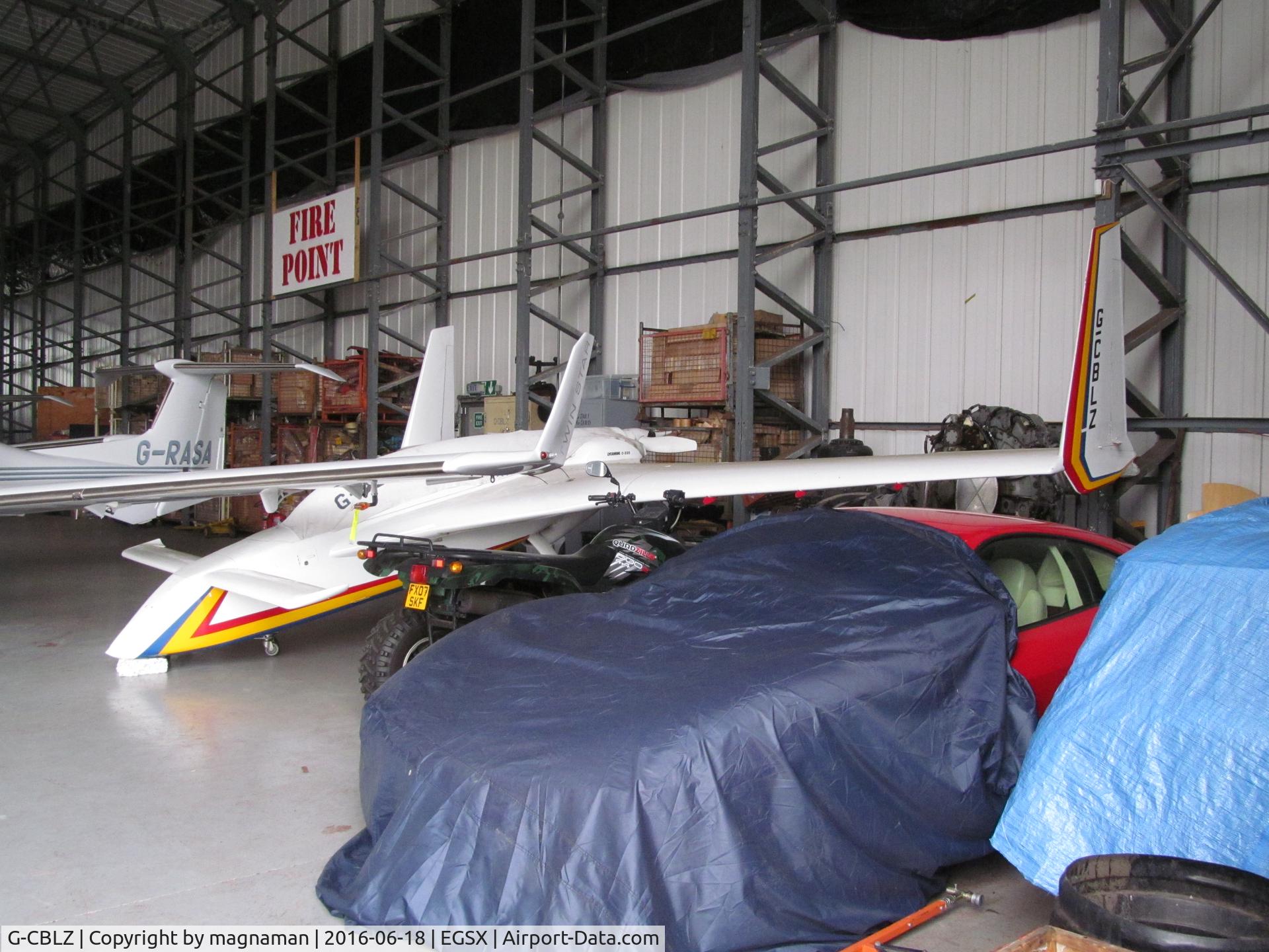 G-CBLZ, 1988 Rutan Long-EZ C/N 1046, not many seen thesedays