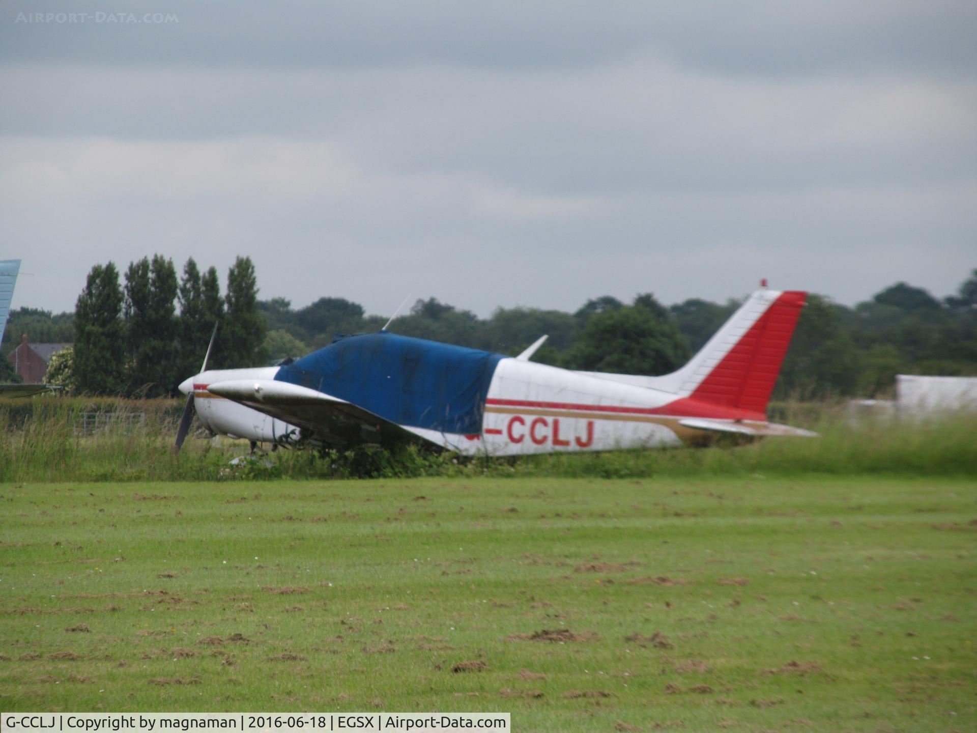 G-CCLJ, 1975 Piper PA-28-140 Cherokee Cruiser C/N 28-7525049, at fly in