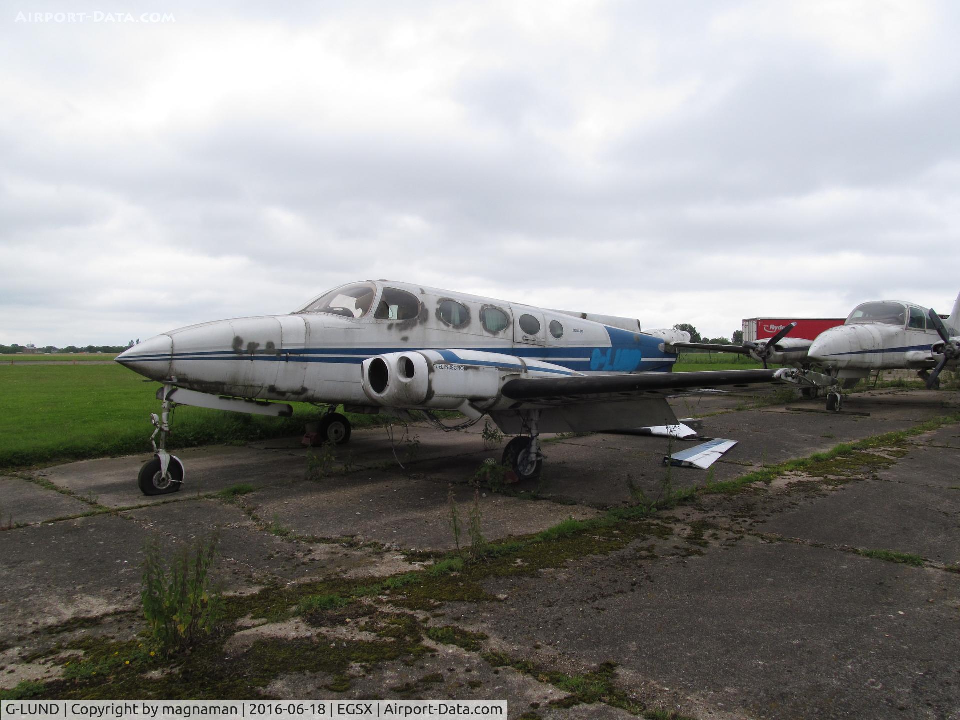 G-LUND, 1973 Cessna 340 C/N 340-0305, wrecked