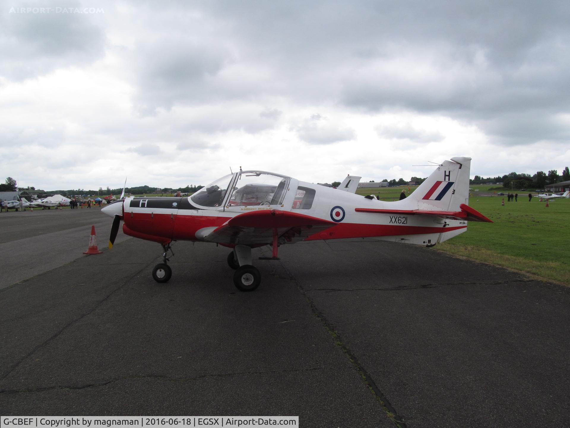 G-CBEF, 1974 Scottish Aviation Bulldog T.1 C/N BH120/286, also g-cbef