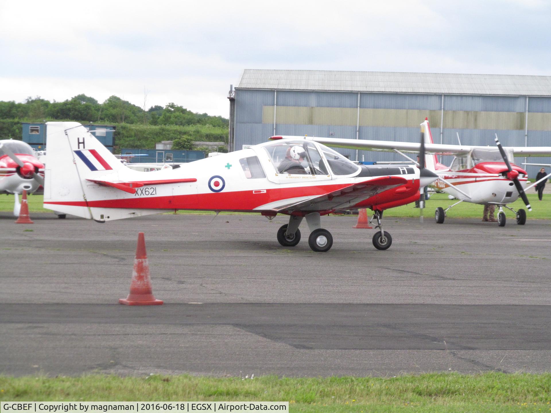 G-CBEF, 1974 Scottish Aviation Bulldog T.1 C/N BH120/286, at fly in
