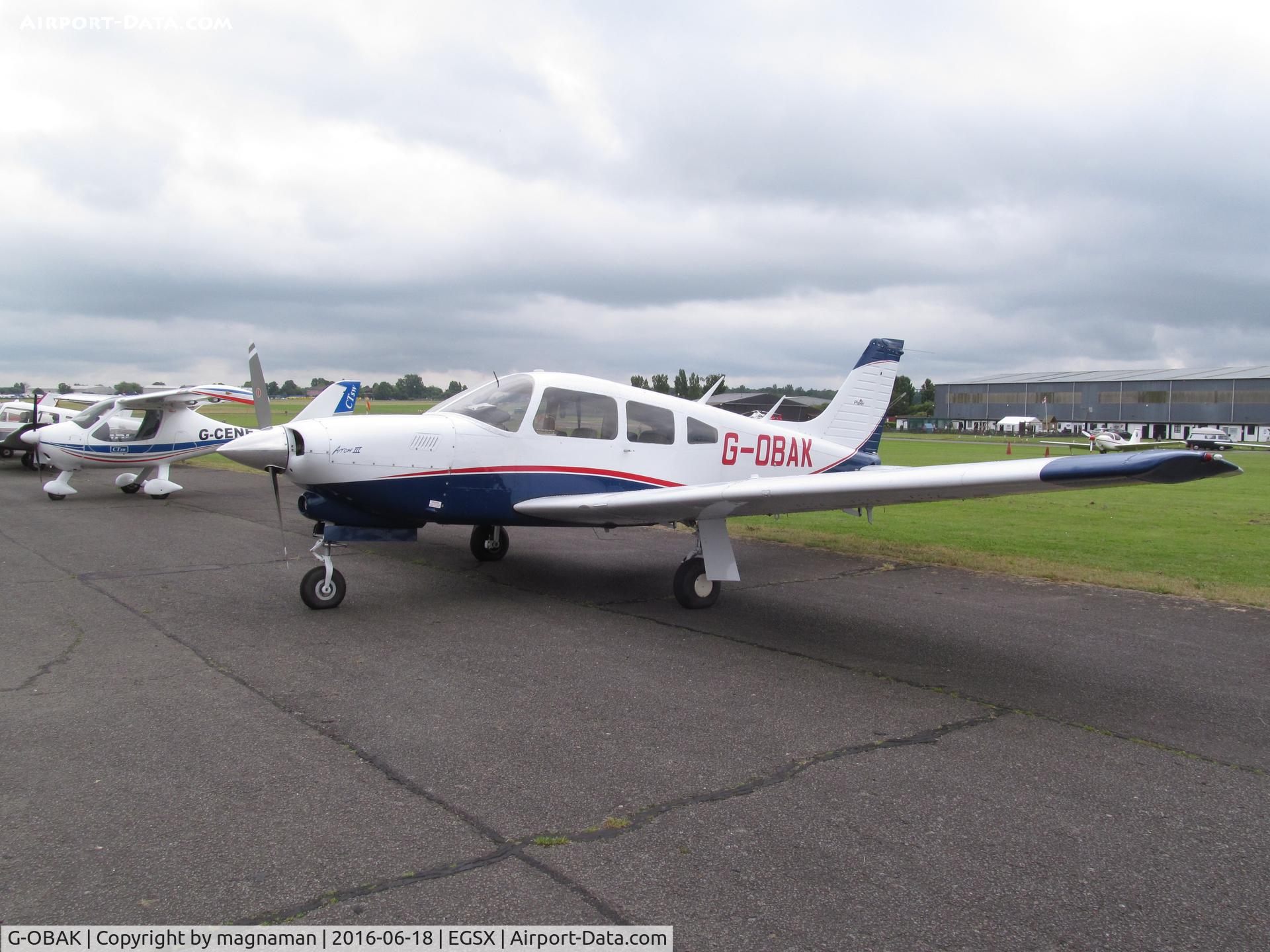 G-OBAK, 1977 Piper PA-28R-201T Cherokee Arrow III C/N 28R-7703054, go back where?