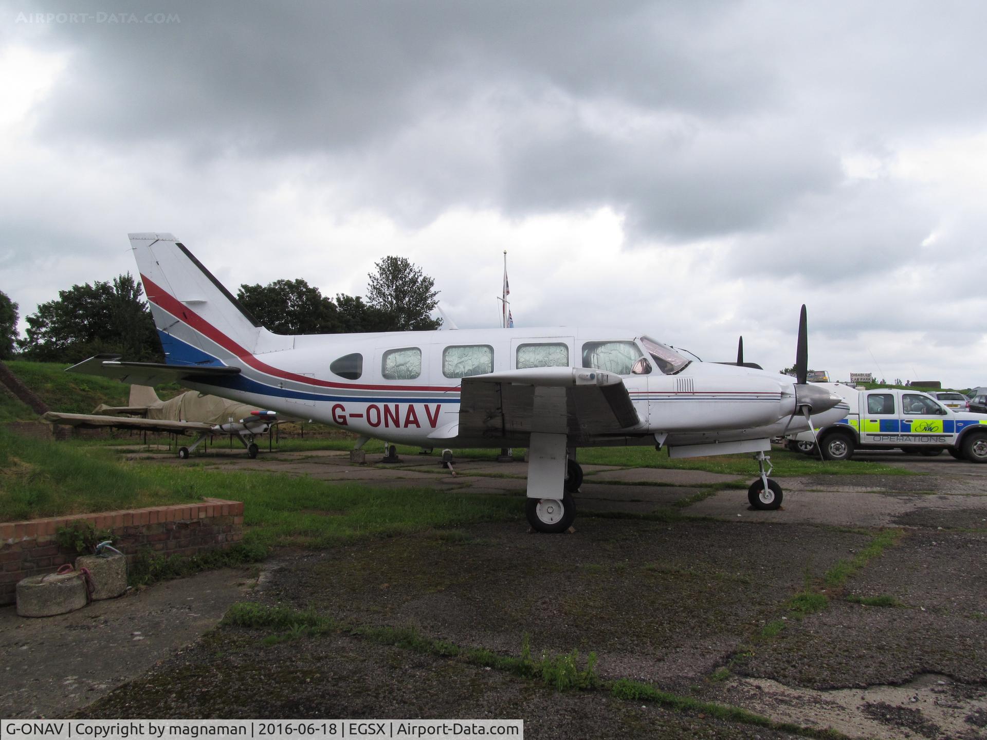 G-ONAV, 1978 Piper PA-31-310 Navajo Navajo C/N 31-7812004, oldie twin