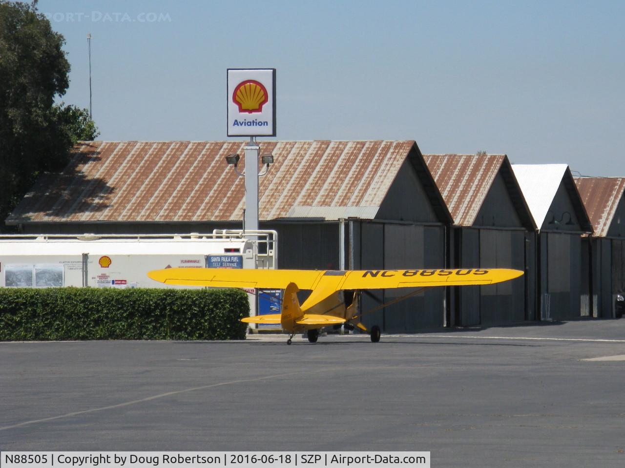 N88505, Piper J3C-65 Cub Cub C/N 16129, Piper J3C-65 CUB, Continental C65 65 Hp, at Fuel Dock