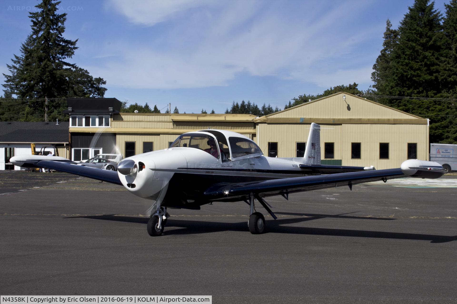 N4358K, 1948 Ryan Navion F C/N NAV-4-1358, Navion taxing out.