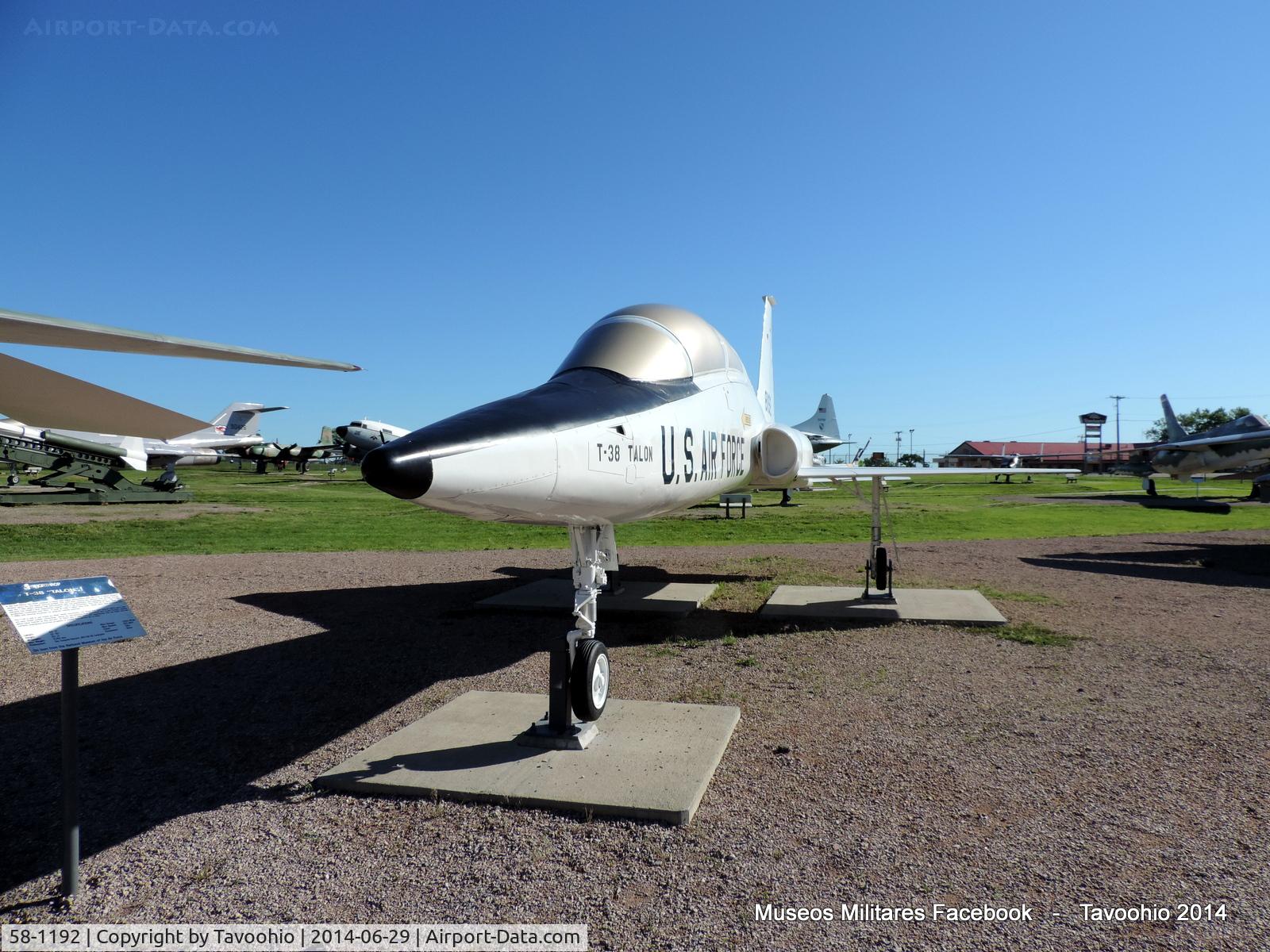 58-1192, 1958 Northrop YT-38A Talon C/N N.5002, Northrop YT-38A Talon