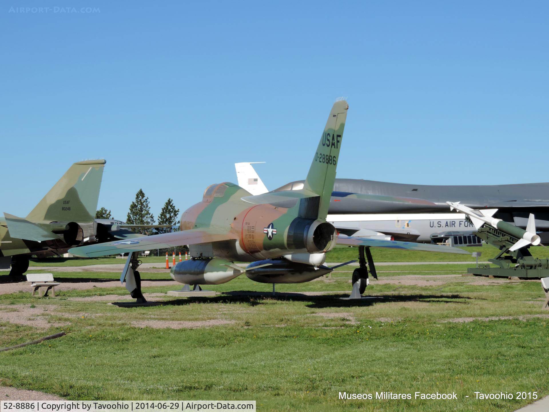 52-8886, 1952 General Motors F-84F-46-GK Thunderstreak C/N Not found 52-8886, Republic F-84F Thunderstreak
